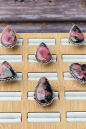 Rhodonite Slab Rings-Ring-Krush Kandy, Women's Online Fashion Boutique Located in Phoenix, Arizona (Scottsdale Area)