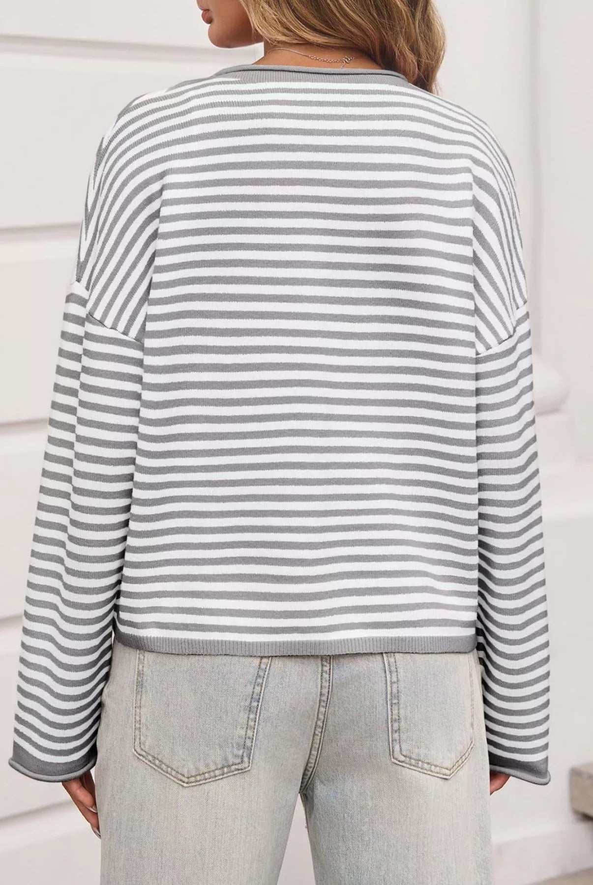 Striped Button-Up Cardigan-Sweaters-Krush Kandy, Women's Online Fashion Boutique Located in Phoenix, Arizona (Scottsdale Area)