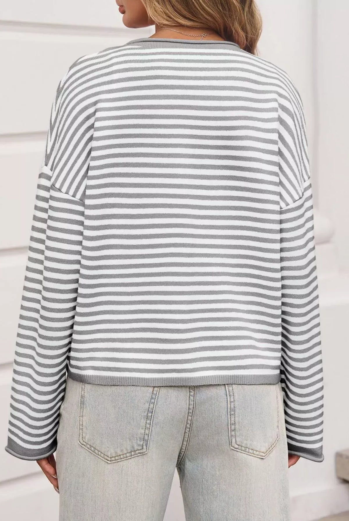 Striped Button-Up Cardigan-Sweaters-Krush Kandy, Women's Online Fashion Boutique Located in Phoenix, Arizona (Scottsdale Area)