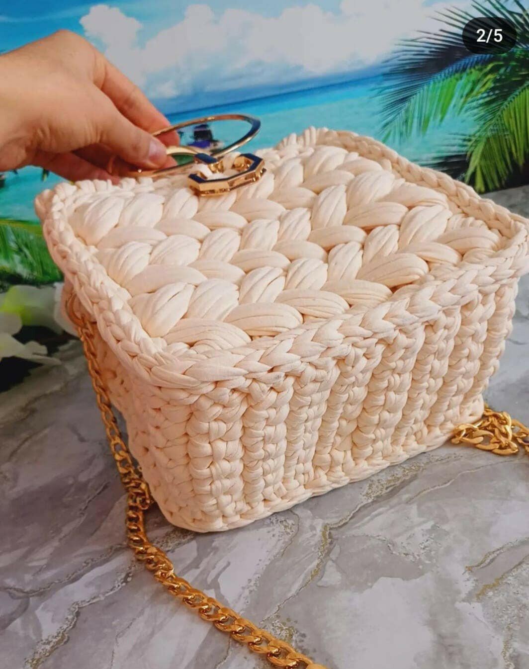 Knotty & Nice Handmade Crochet Evening Clutch Bag-handbags-Krush Kandy, Women's Online Fashion Boutique Located in Phoenix, Arizona (Scottsdale Area)