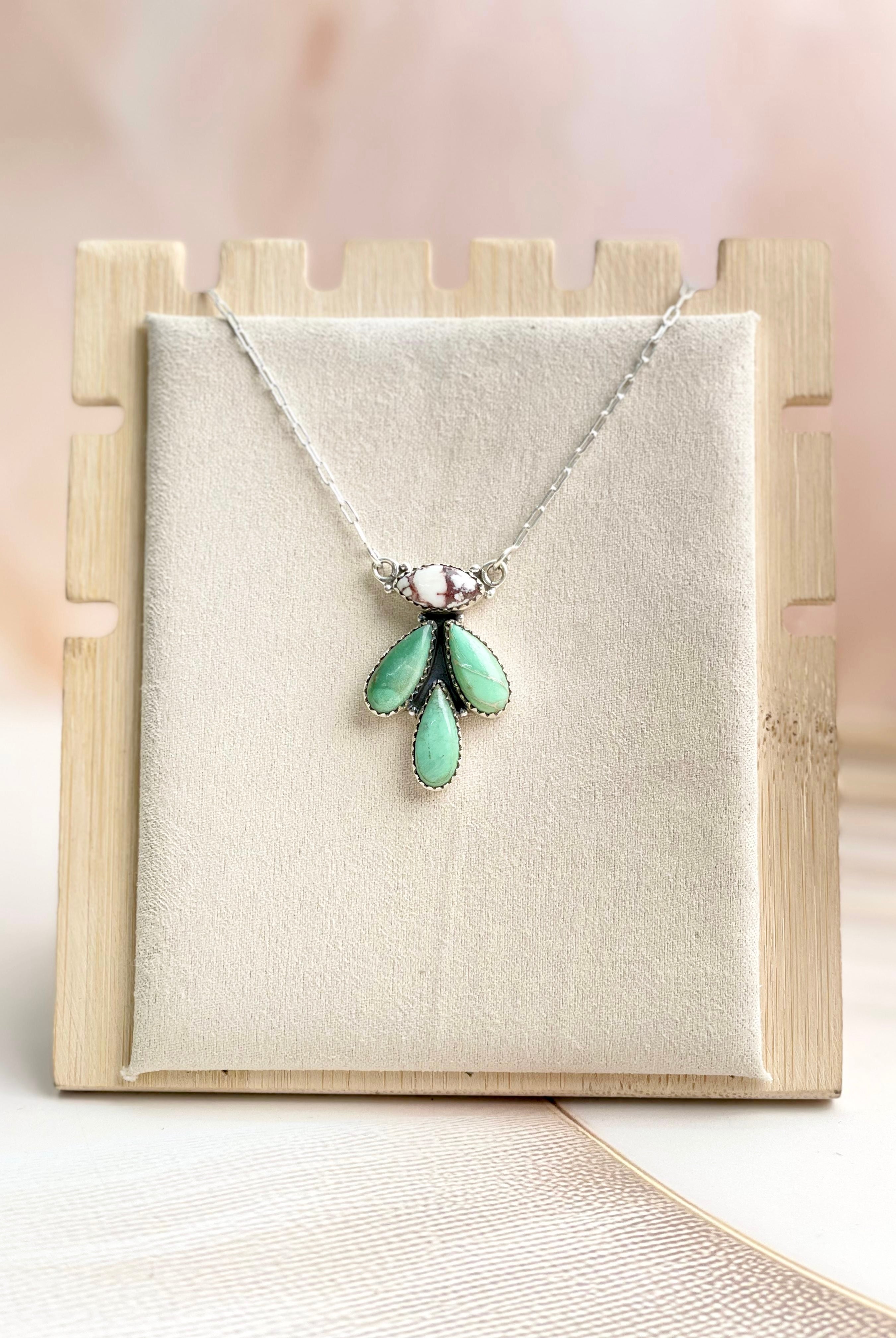 Wild Horse & Varascite Necklace Sno 5-Necklaces-Krush Kandy, Women's Online Fashion Boutique Located in Phoenix, Arizona (Scottsdale Area)
