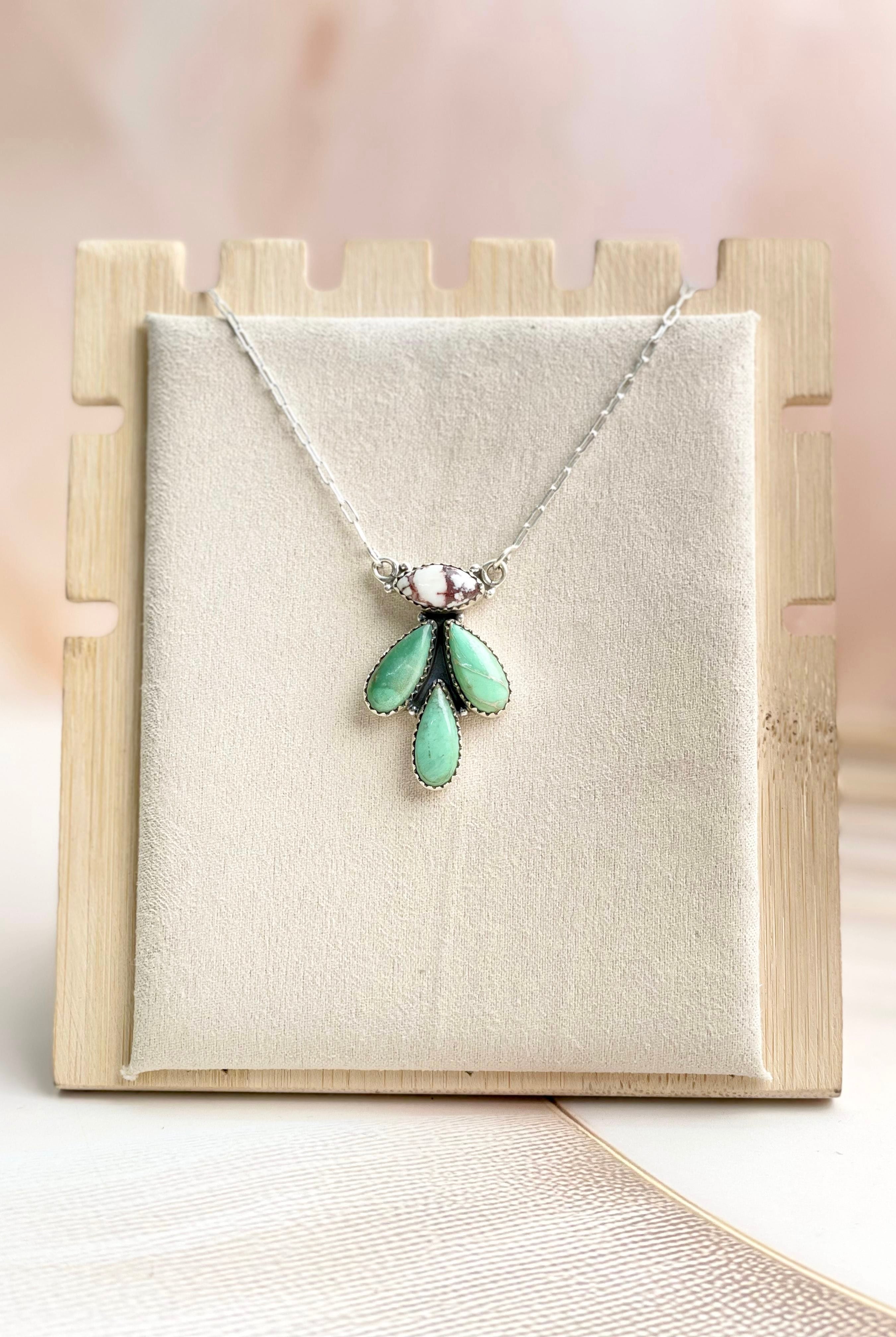 Wild Horse & Varascite Necklace Sno 5-Necklaces-Krush Kandy, Women's Online Fashion Boutique Located in Phoenix, Arizona (Scottsdale Area)