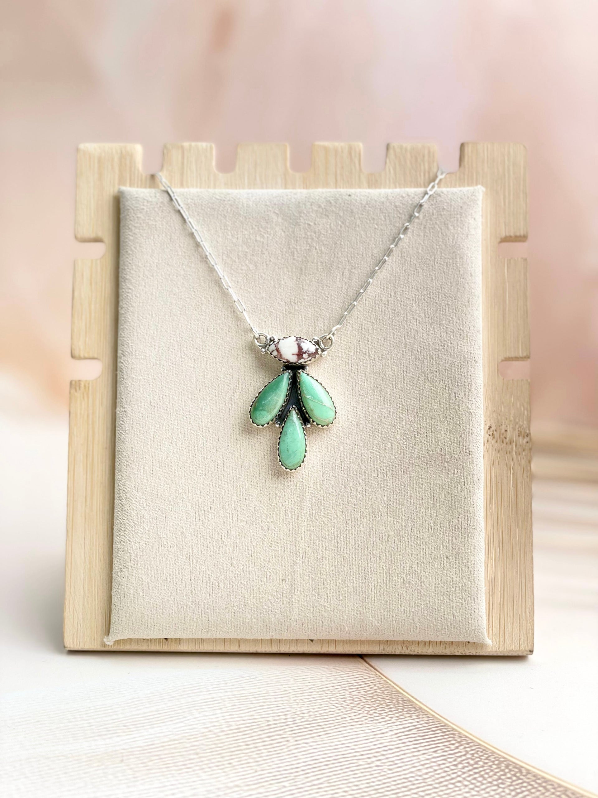 Wild Horse & Varascite Necklace Sno 5-Necklaces-Krush Kandy, Women's Online Fashion Boutique Located in Phoenix, Arizona (Scottsdale Area)