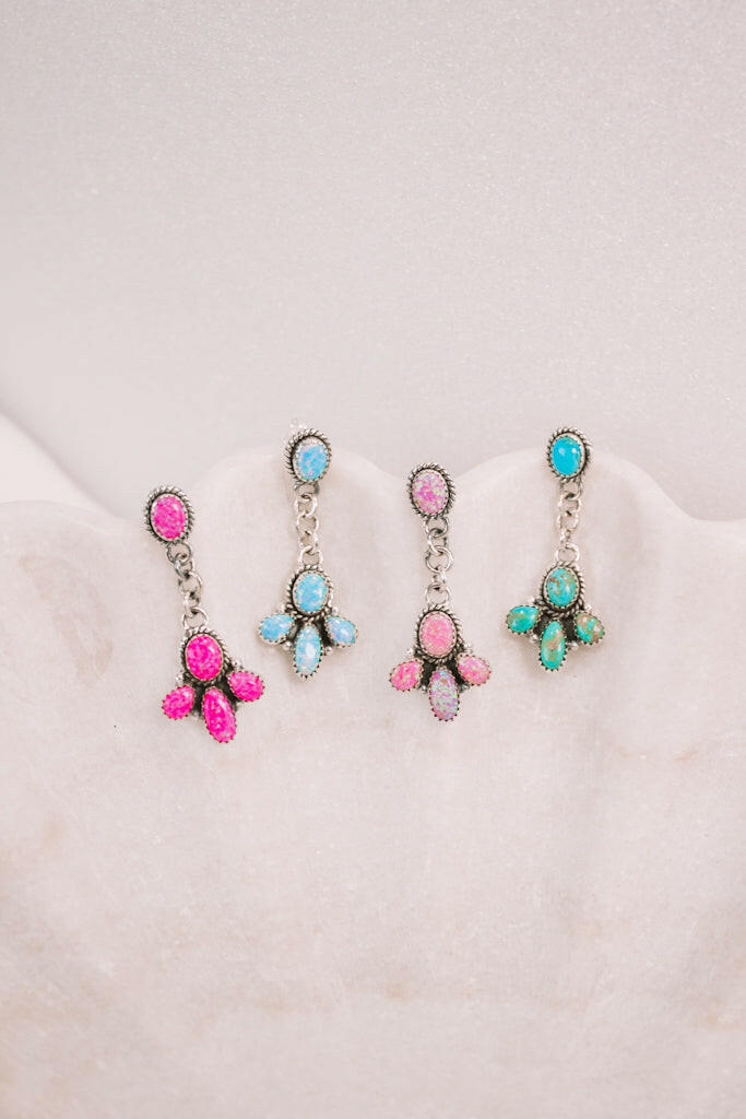 Dangle Cloved Chain Earrings-Drop Earrings-Krush Kandy, Women's Online Fashion Boutique Located in Phoenix, Arizona (Scottsdale Area)