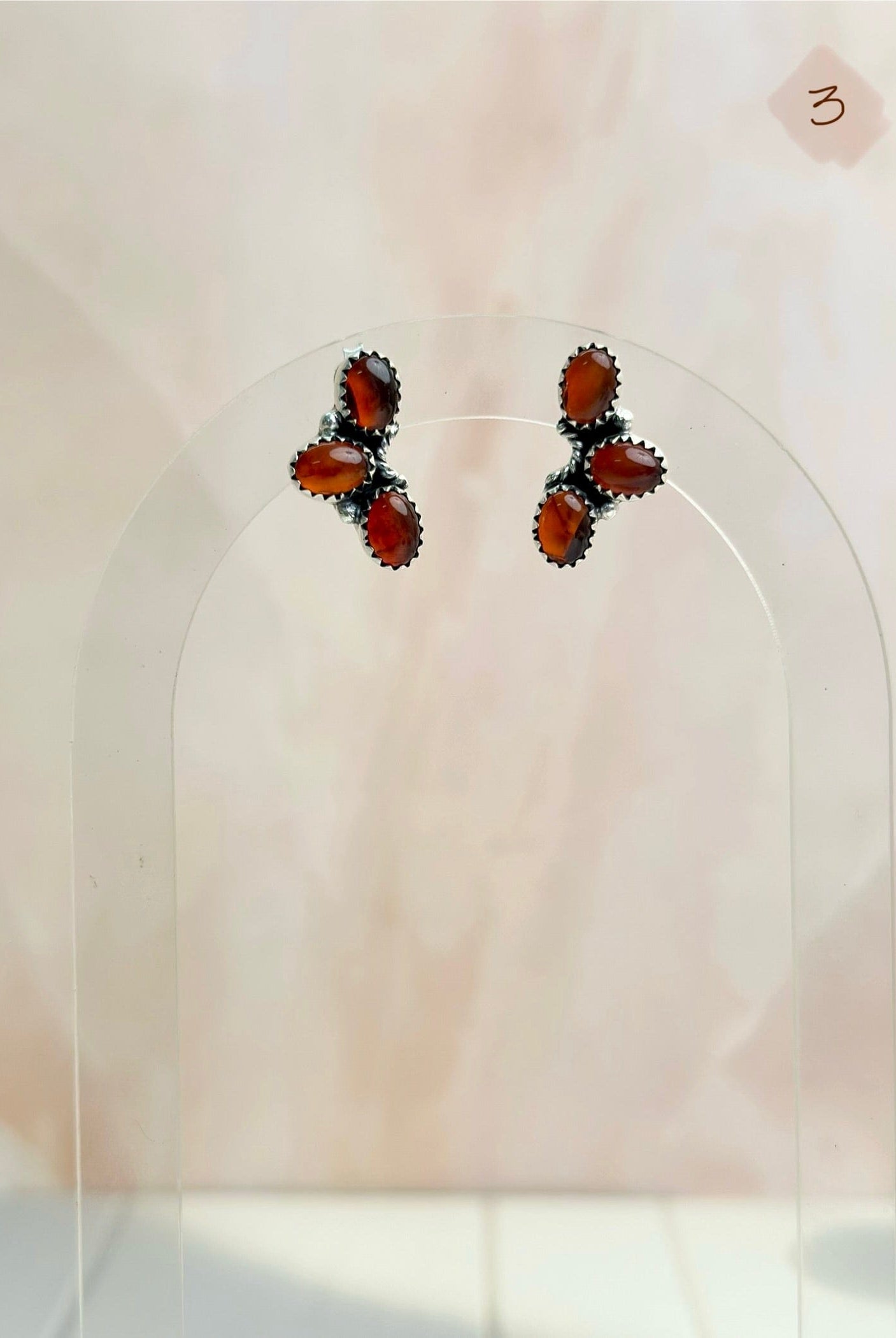 Amber, Turquoise & Crystal Boho Earrings-Earrings-Krush Kandy, Women's Online Fashion Boutique Located in Phoenix, Arizona (Scottsdale Area)