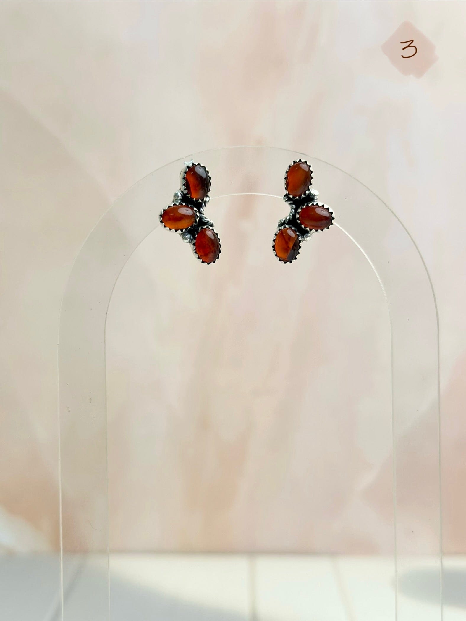 Amber, Turquoise & Crystal Boho Earrings-Earrings-Krush Kandy, Women's Online Fashion Boutique Located in Phoenix, Arizona (Scottsdale Area)