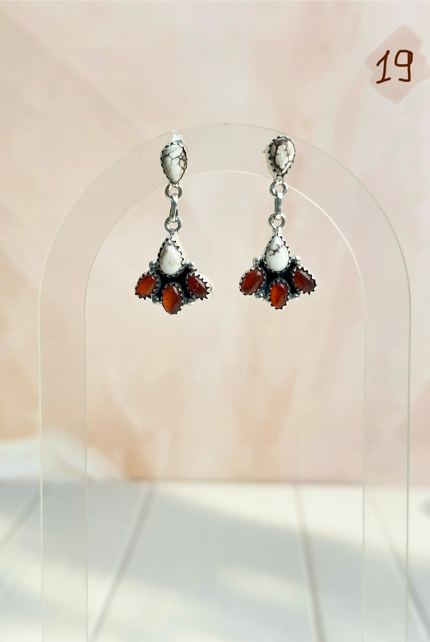 Amber, Turquoise & Crystals Mixed Earrings-Earrings-Krush Kandy, Women's Online Fashion Boutique Located in Phoenix, Arizona (Scottsdale Area)