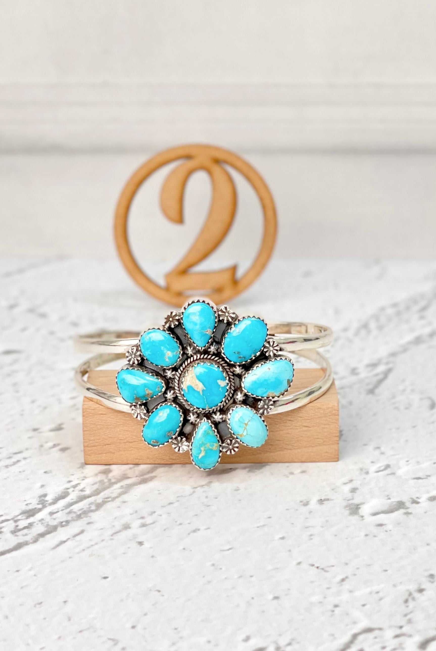 White Water Turquoise Cuff Bangles-Bracelets-Krush Kandy, Women's Online Fashion Boutique Located in Phoenix, Arizona (Scottsdale Area)
