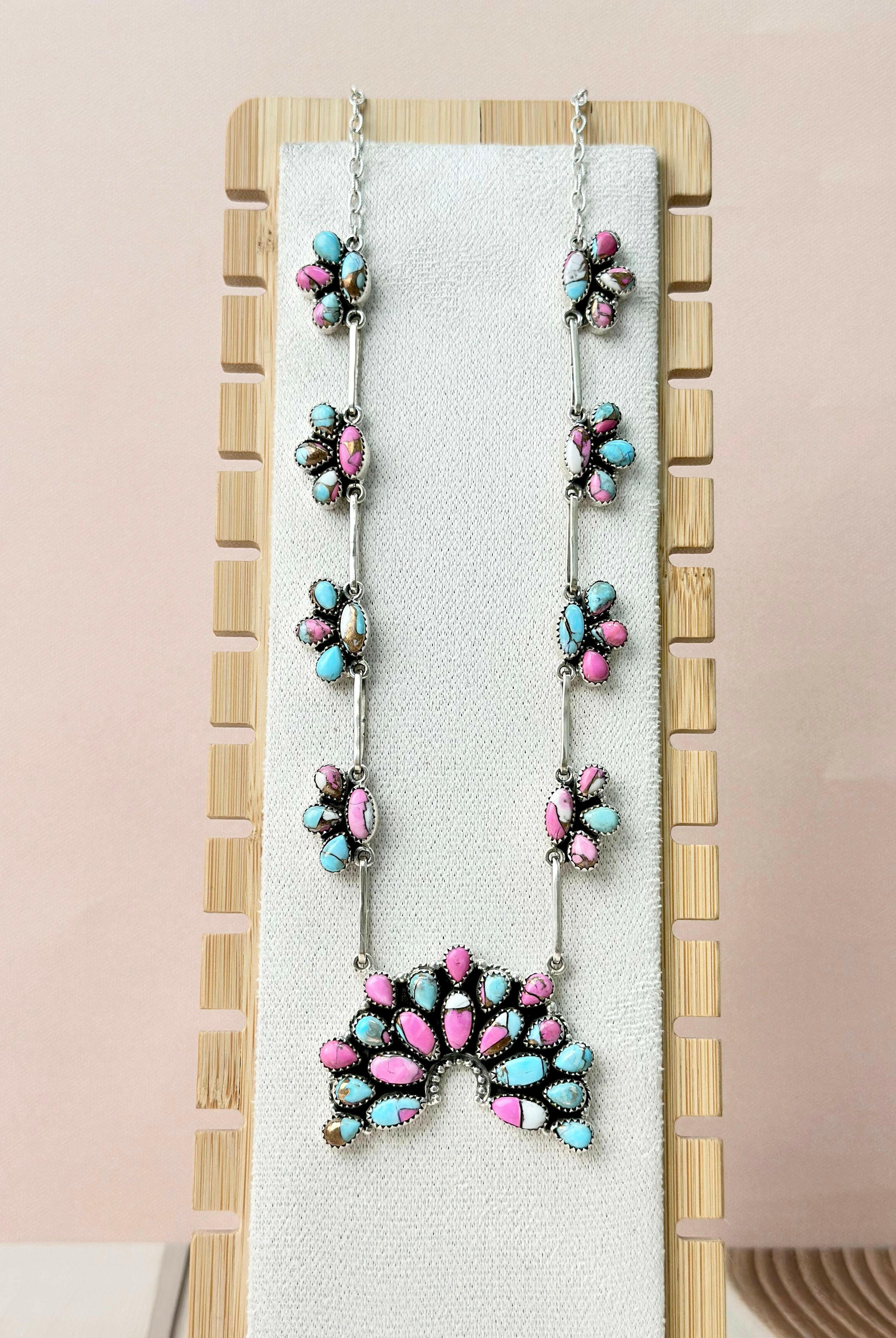 Cotton Candy Statement Naja Necklace-Necklaces-Krush Kandy, Women's Online Fashion Boutique Located in Phoenix, Arizona (Scottsdale Area)