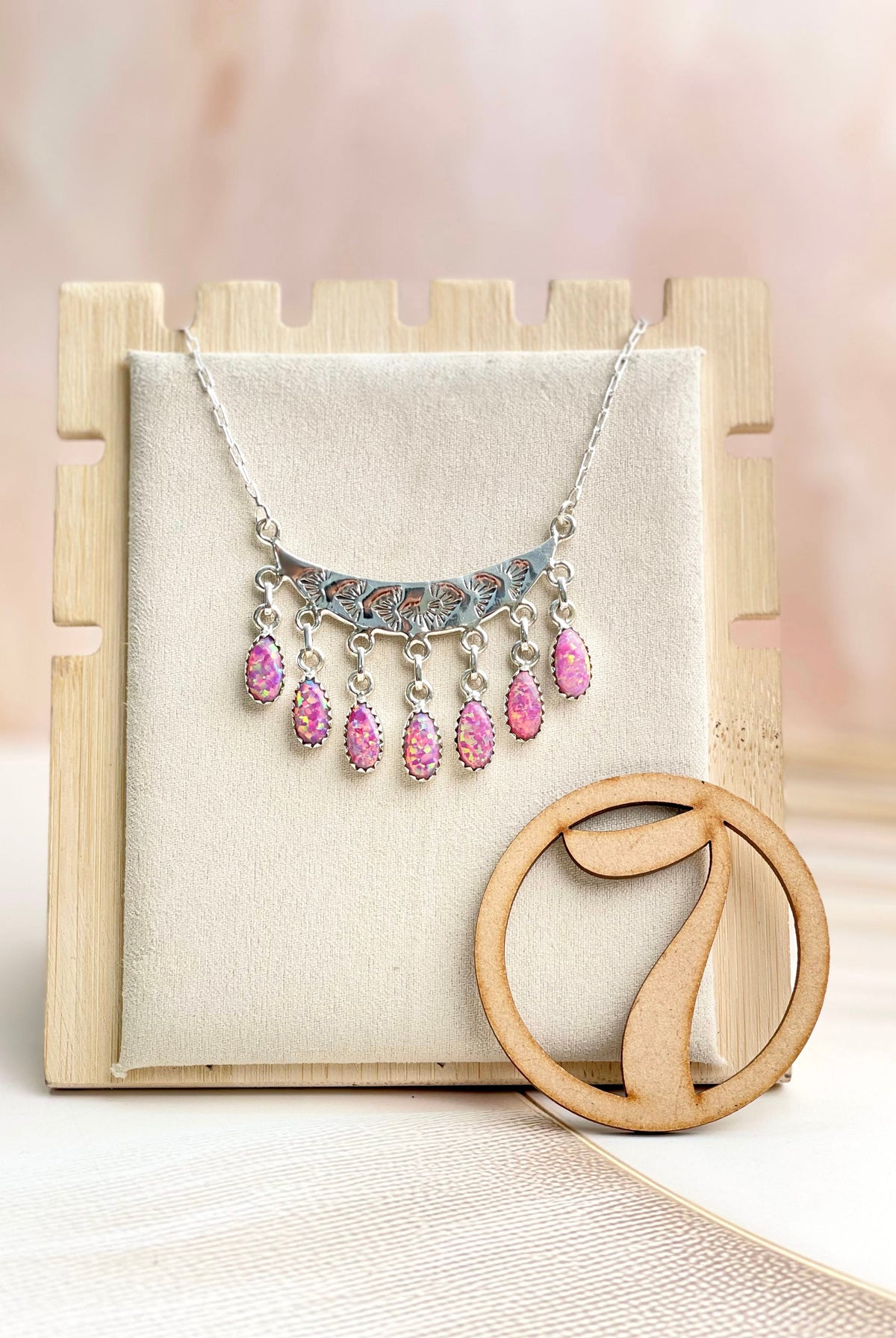 Boho Opal Tassels Necklace Sno 16-Necklaces-Krush Kandy, Women's Online Fashion Boutique Located in Phoenix, Arizona (Scottsdale Area)