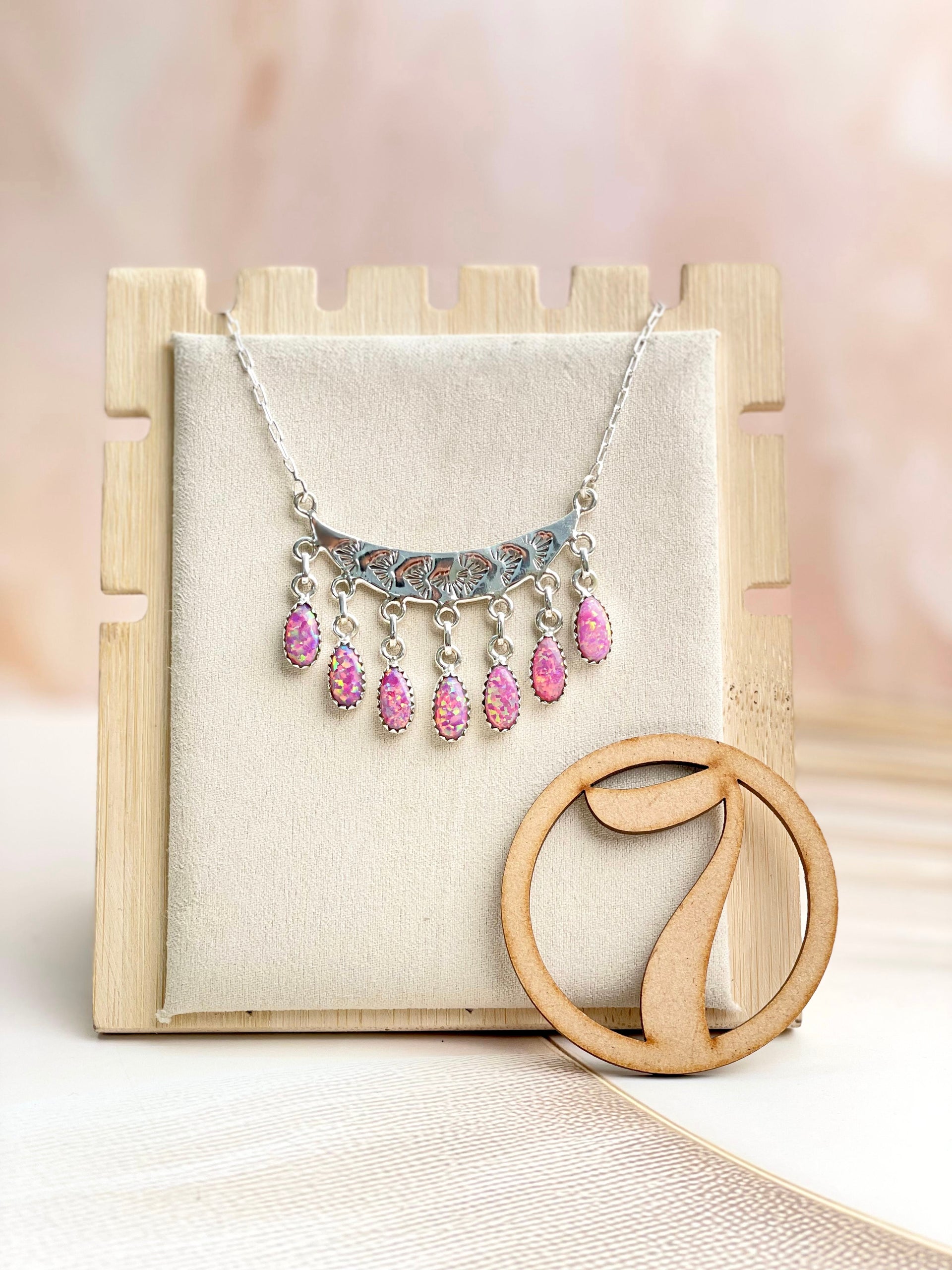 Boho Opal Tassels Necklace Sno 16-Necklaces-Krush Kandy, Women's Online Fashion Boutique Located in Phoenix, Arizona (Scottsdale Area)