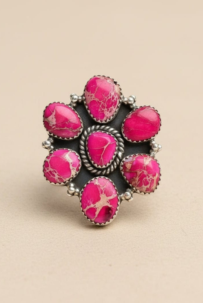 Desert Jasper Multi Cluster Rings-Rings-Krush Kandy, Women's Online Fashion Boutique Located in Phoenix, Arizona (Scottsdale Area)