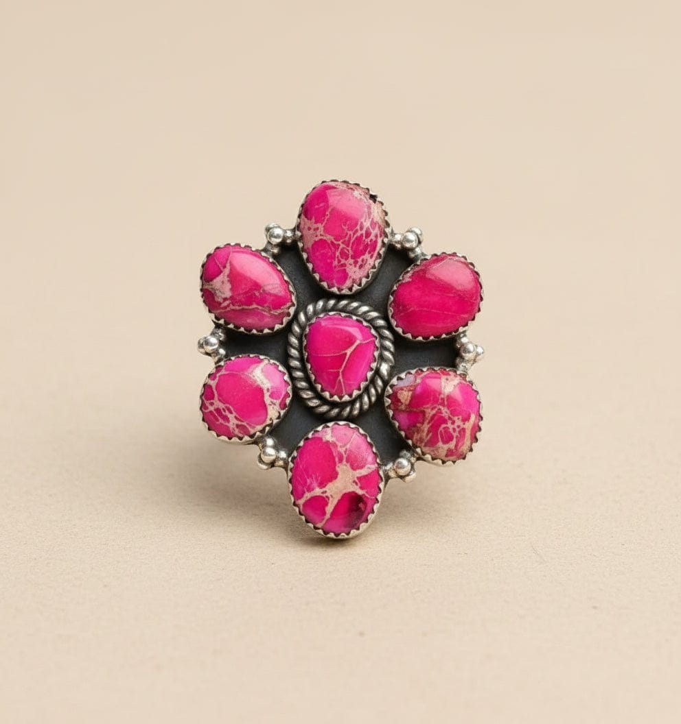 Desert Jasper Multi Cluster Rings-Rings-Krush Kandy, Women's Online Fashion Boutique Located in Phoenix, Arizona (Scottsdale Area)