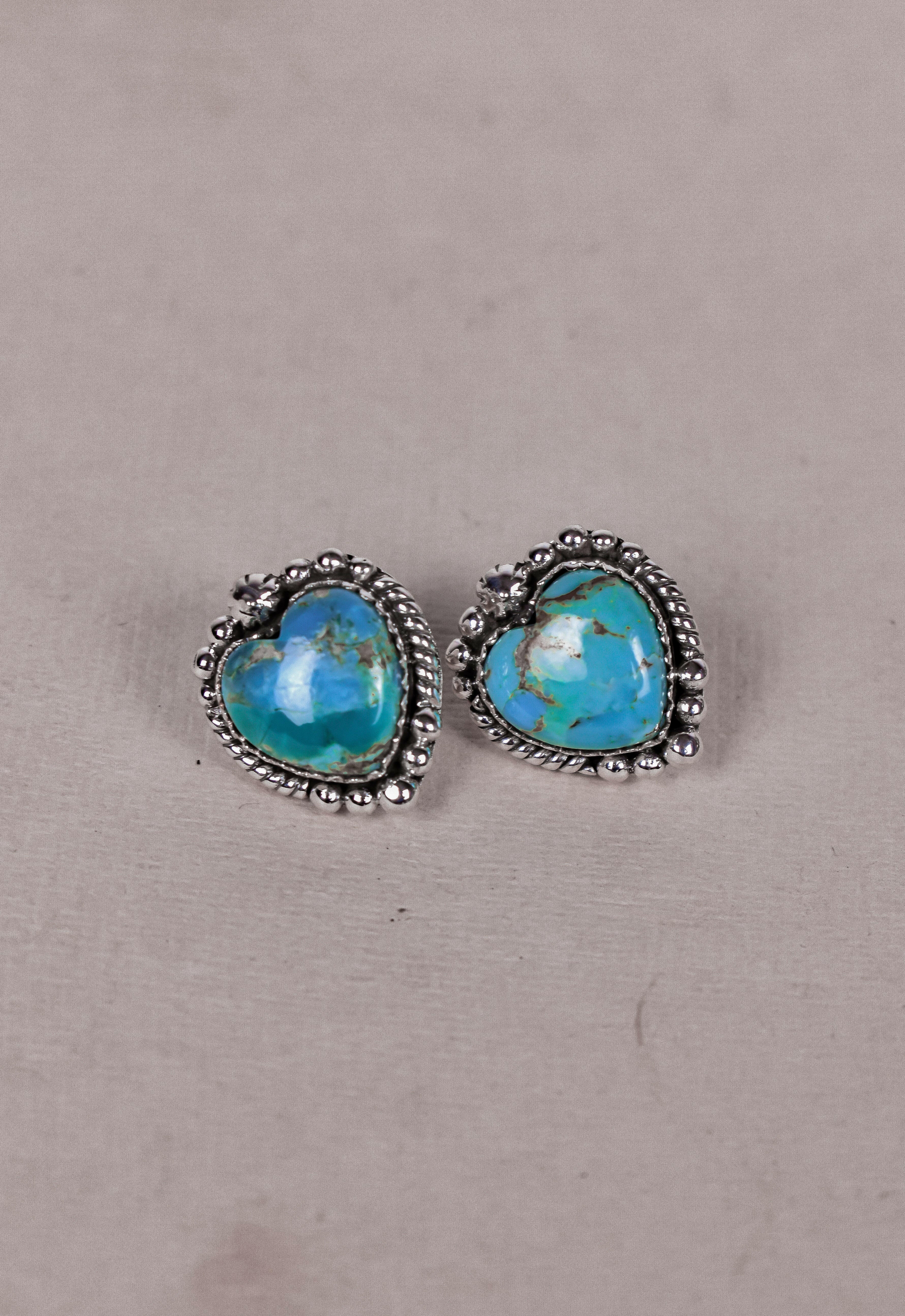 Heart Stone Earrings-Stud Earrings-Krush Kandy, Women's Online Fashion Boutique Located in Phoenix, Arizona (Scottsdale Area)