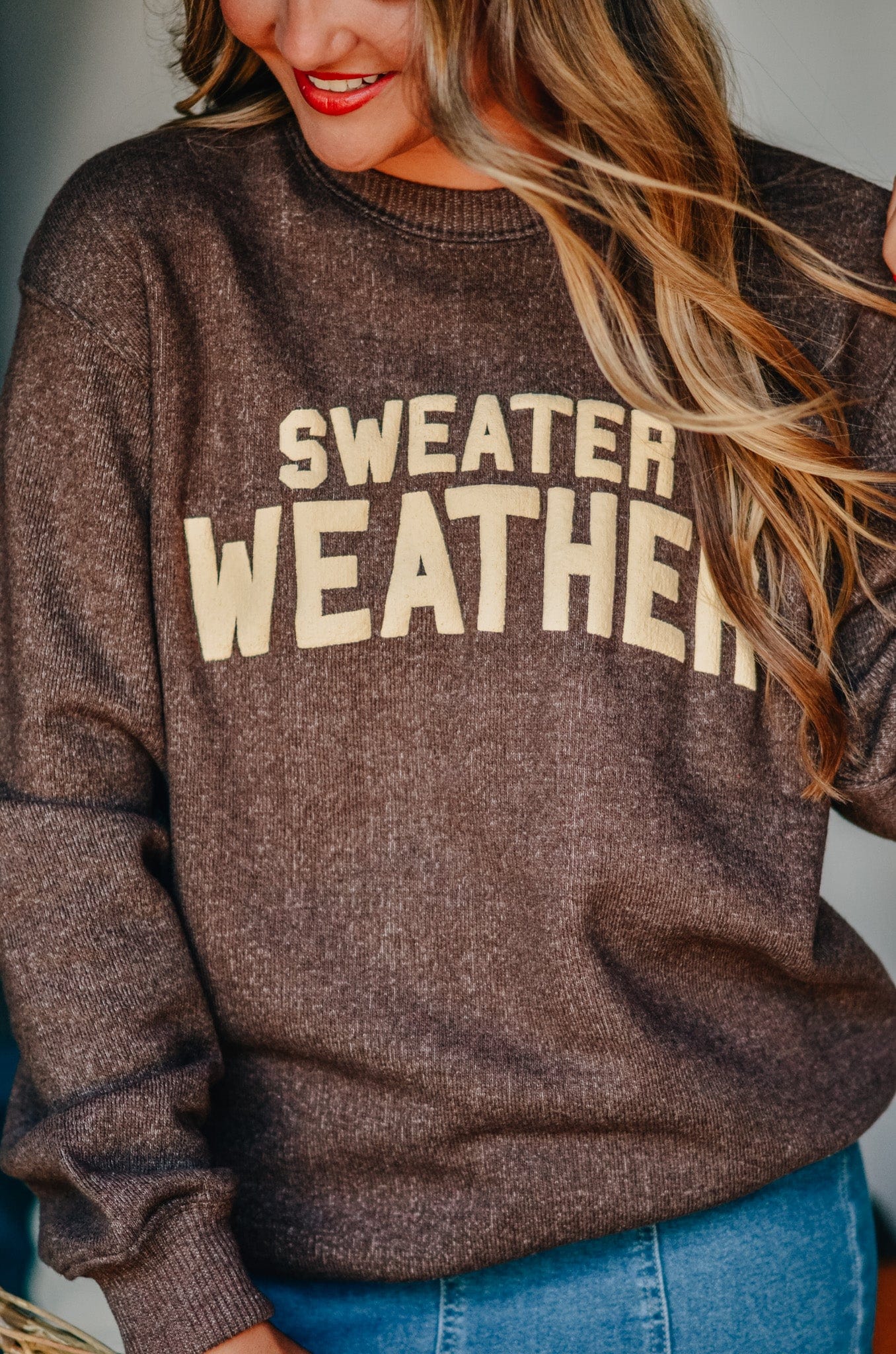 Sweater Weather Knit Sweatshirt-Krush Kandy, Women's Online Fashion Boutique Located in Phoenix, Arizona (Scottsdale Area)