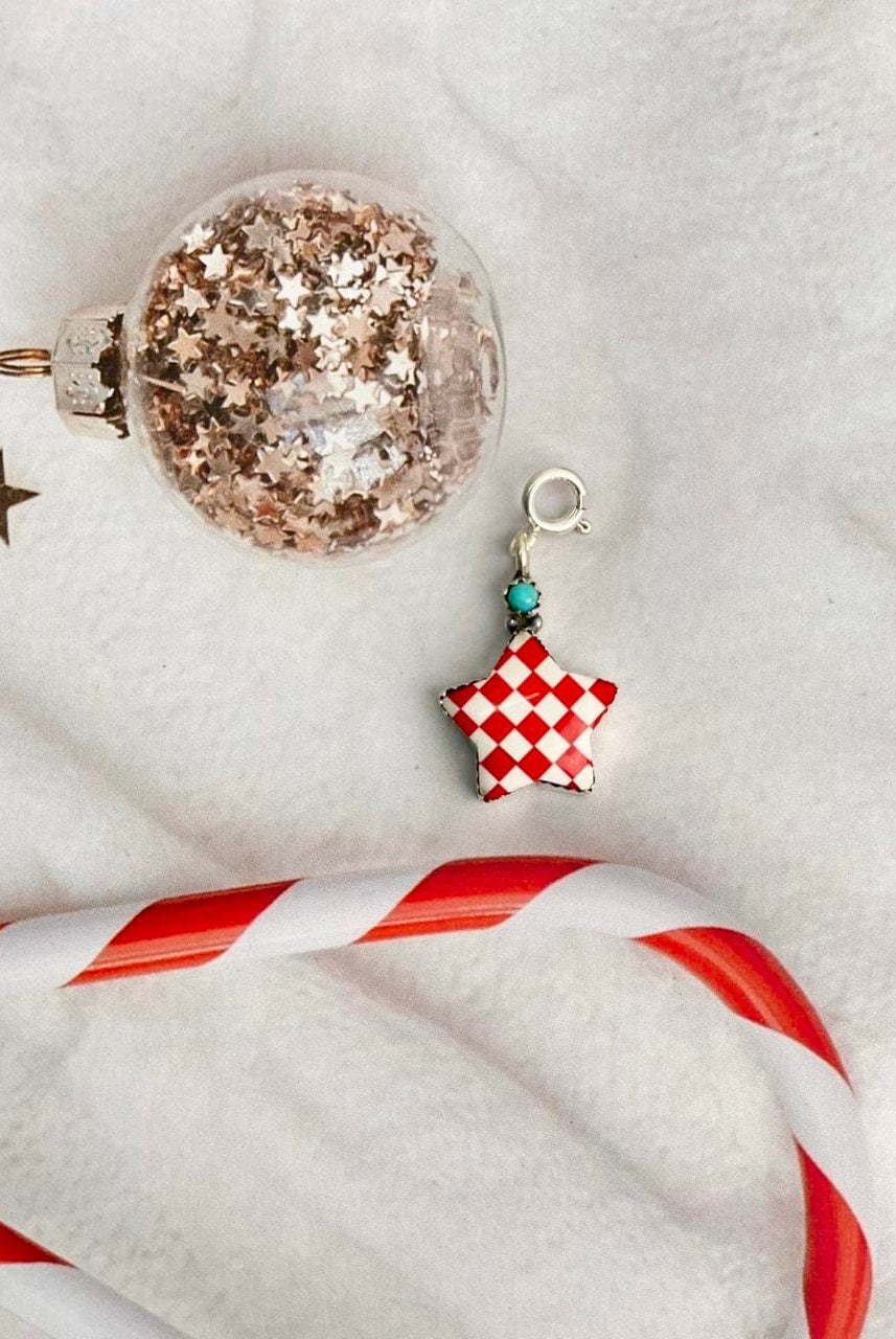 Holly Jolly Red & White Christmas Charms-Charms & Pendants-Krush Kandy, Women's Online Fashion Boutique Located in Phoenix, Arizona (Scottsdale Area)