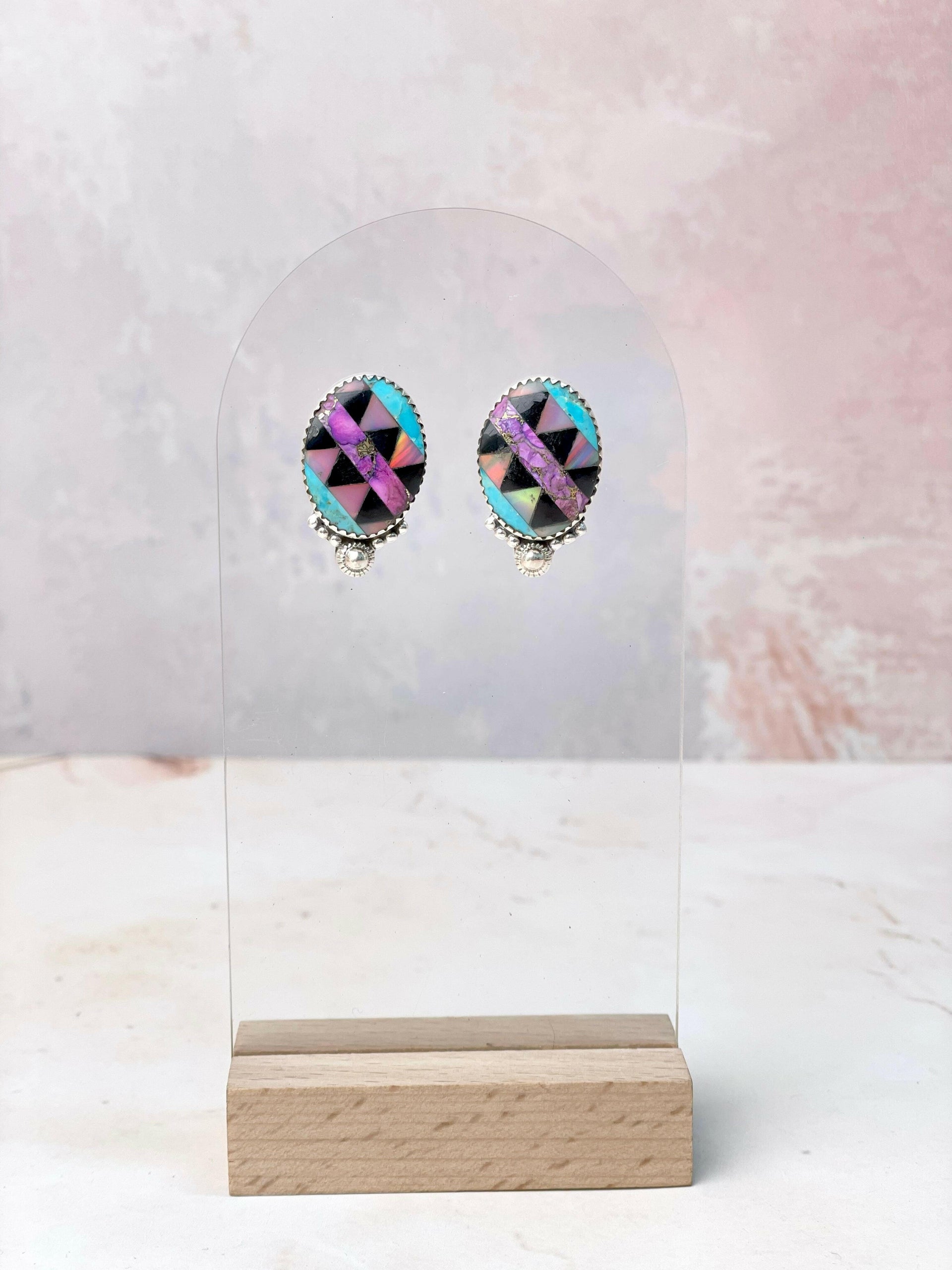 Aztec Multi Colored Studs-Earrings-Krush Kandy, Women's Online Fashion Boutique Located in Phoenix, Arizona (Scottsdale Area)