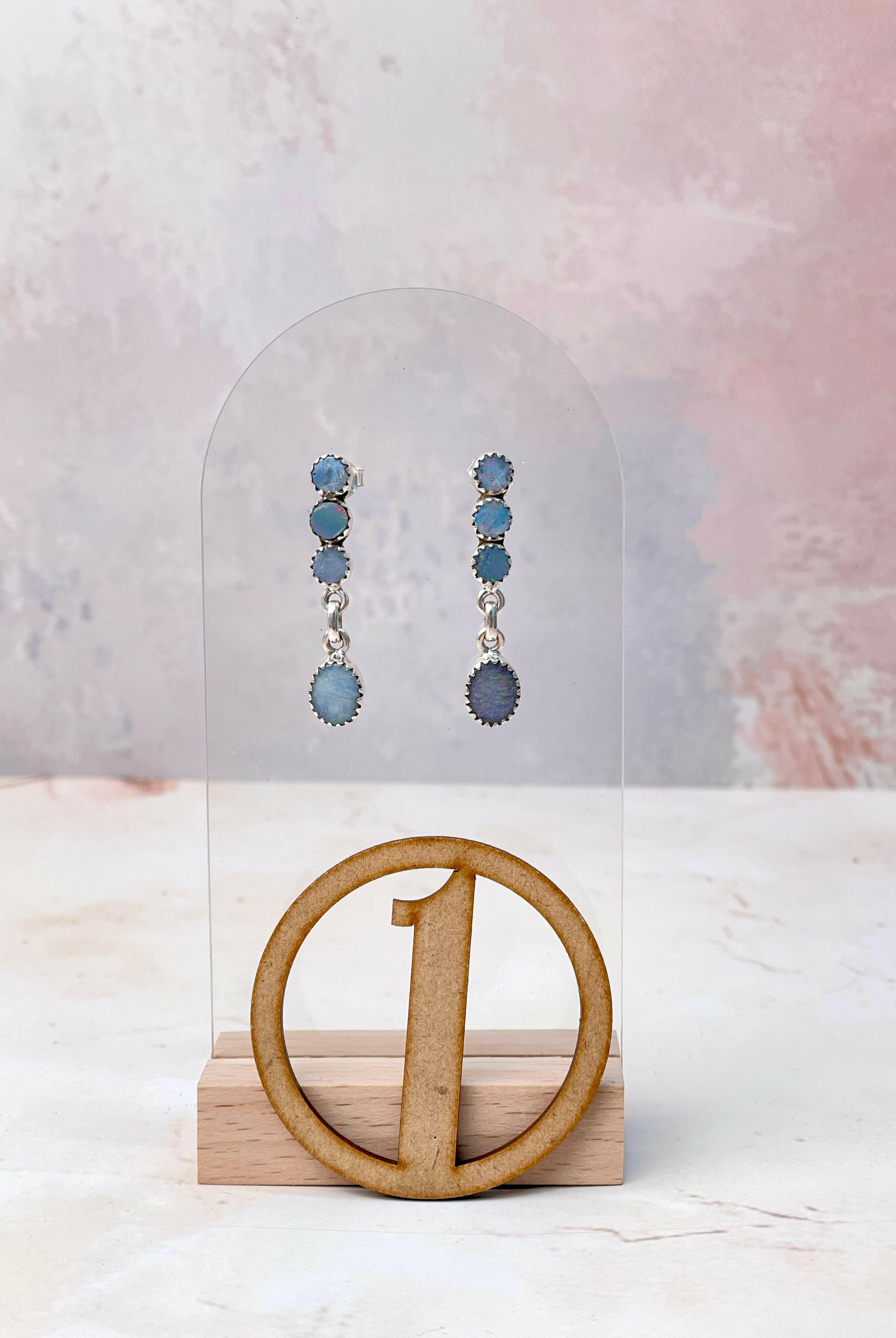 Multi Australian Opal Earrings-Earrings-Krush Kandy, Women's Online Fashion Boutique Located in Phoenix, Arizona (Scottsdale Area)