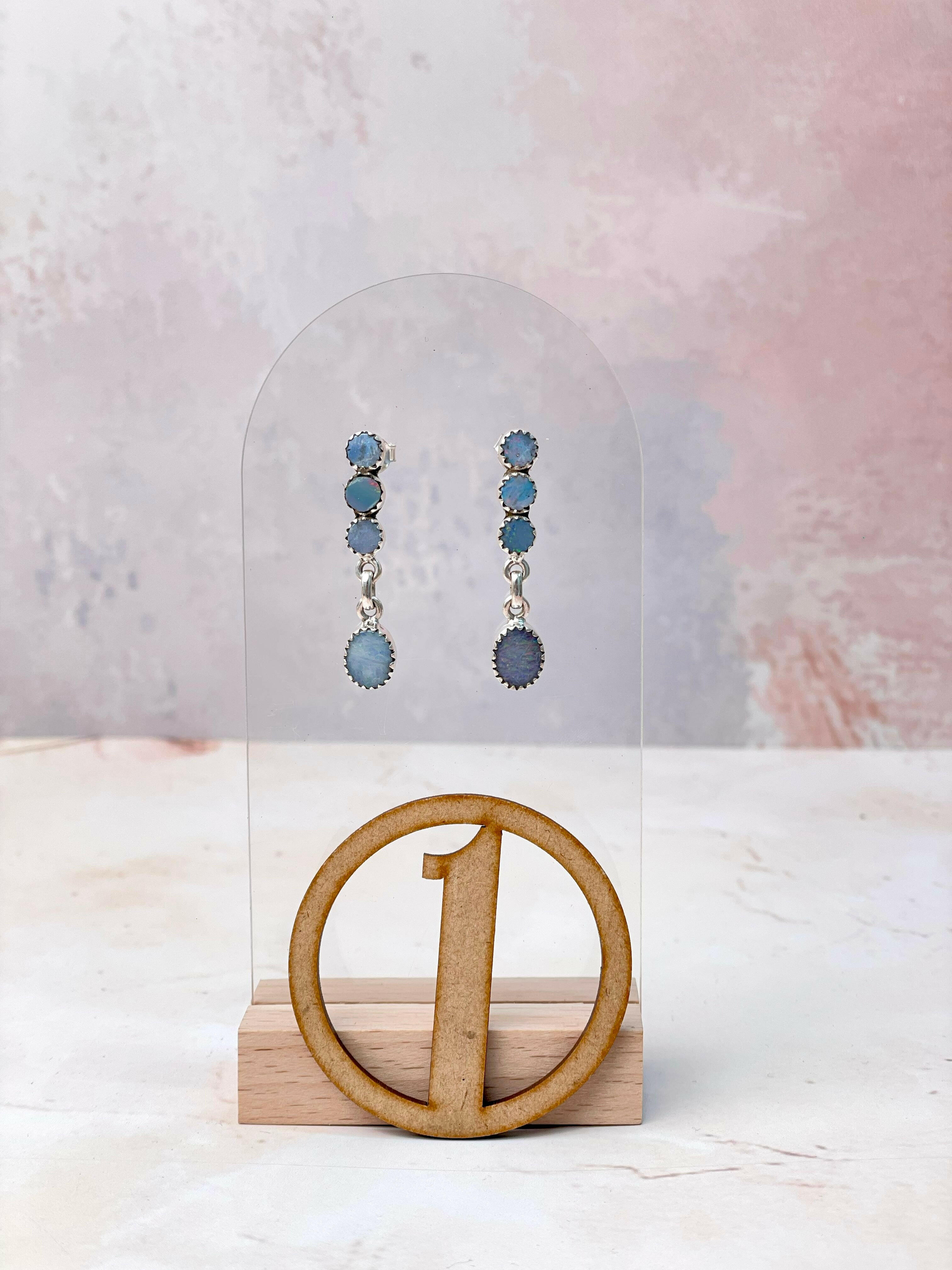 Multi Australian Opal Earrings-Earrings-Krush Kandy, Women's Online Fashion Boutique Located in Phoenix, Arizona (Scottsdale Area)