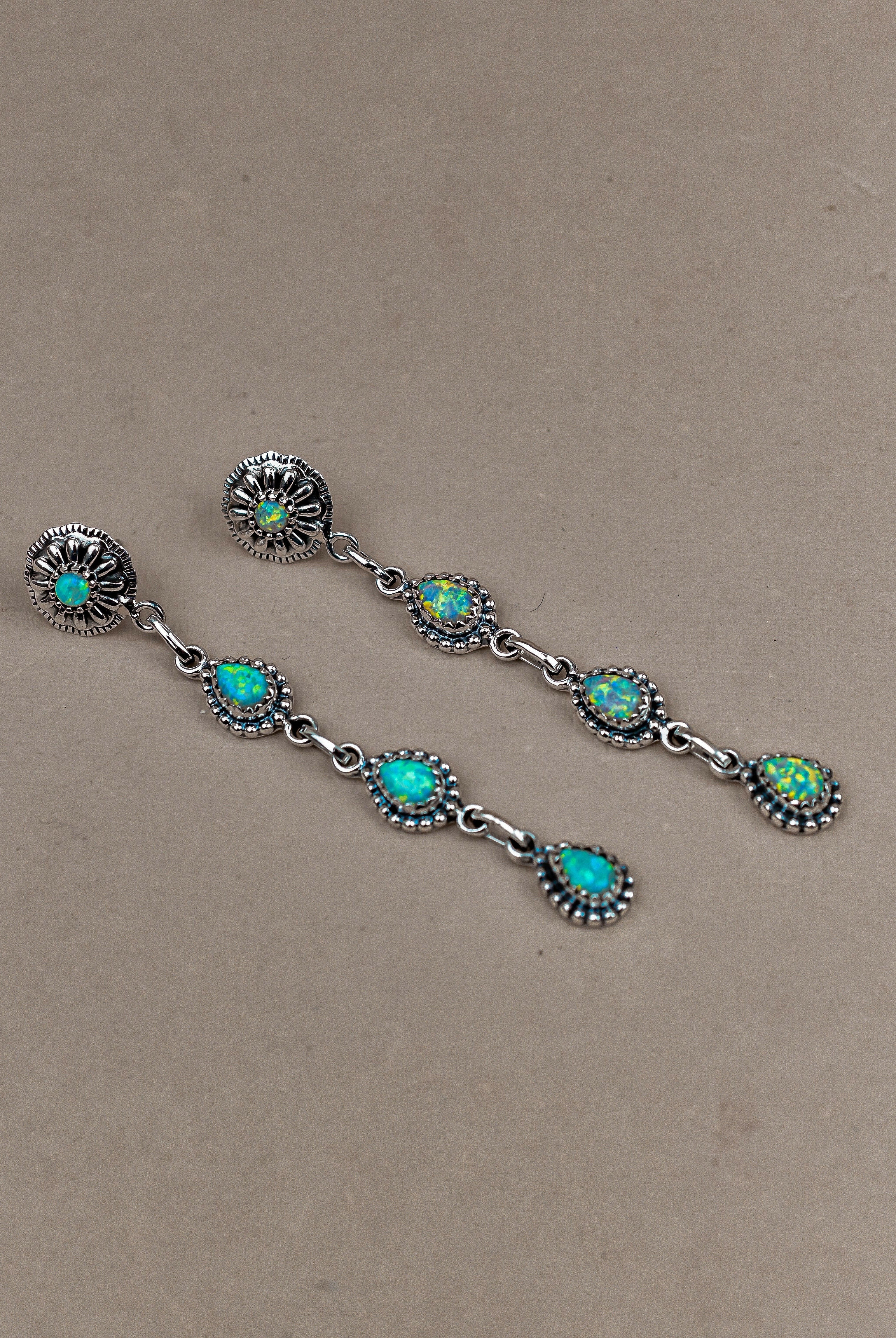 Sterling Silver Tear Drop Earrings-Drop Earrings-Krush Kandy, Women's Online Fashion Boutique Located in Phoenix, Arizona (Scottsdale Area)