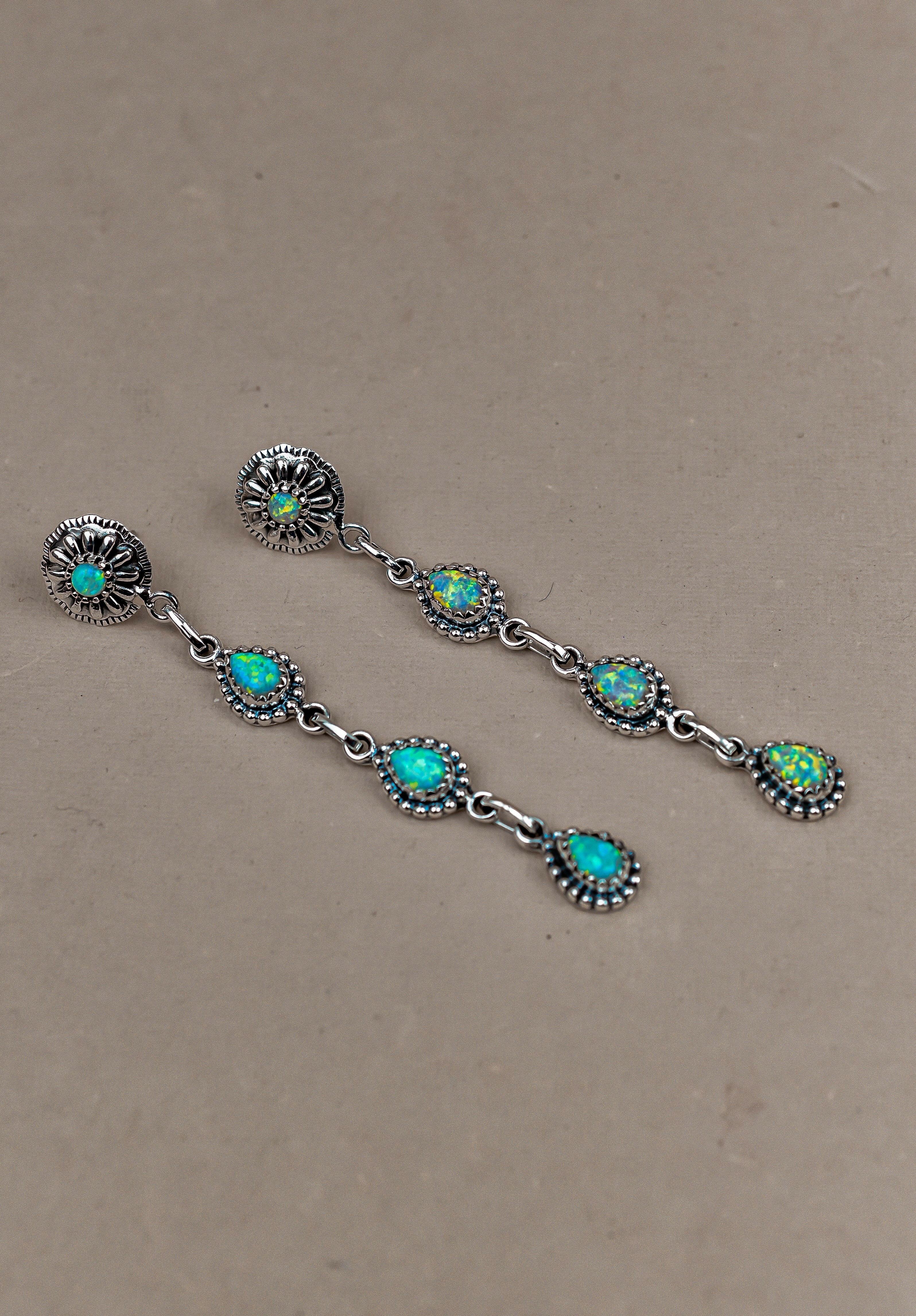 Sterling Silver Tear Drop Earrings-Drop Earrings-Krush Kandy, Women's Online Fashion Boutique Located in Phoenix, Arizona (Scottsdale Area)