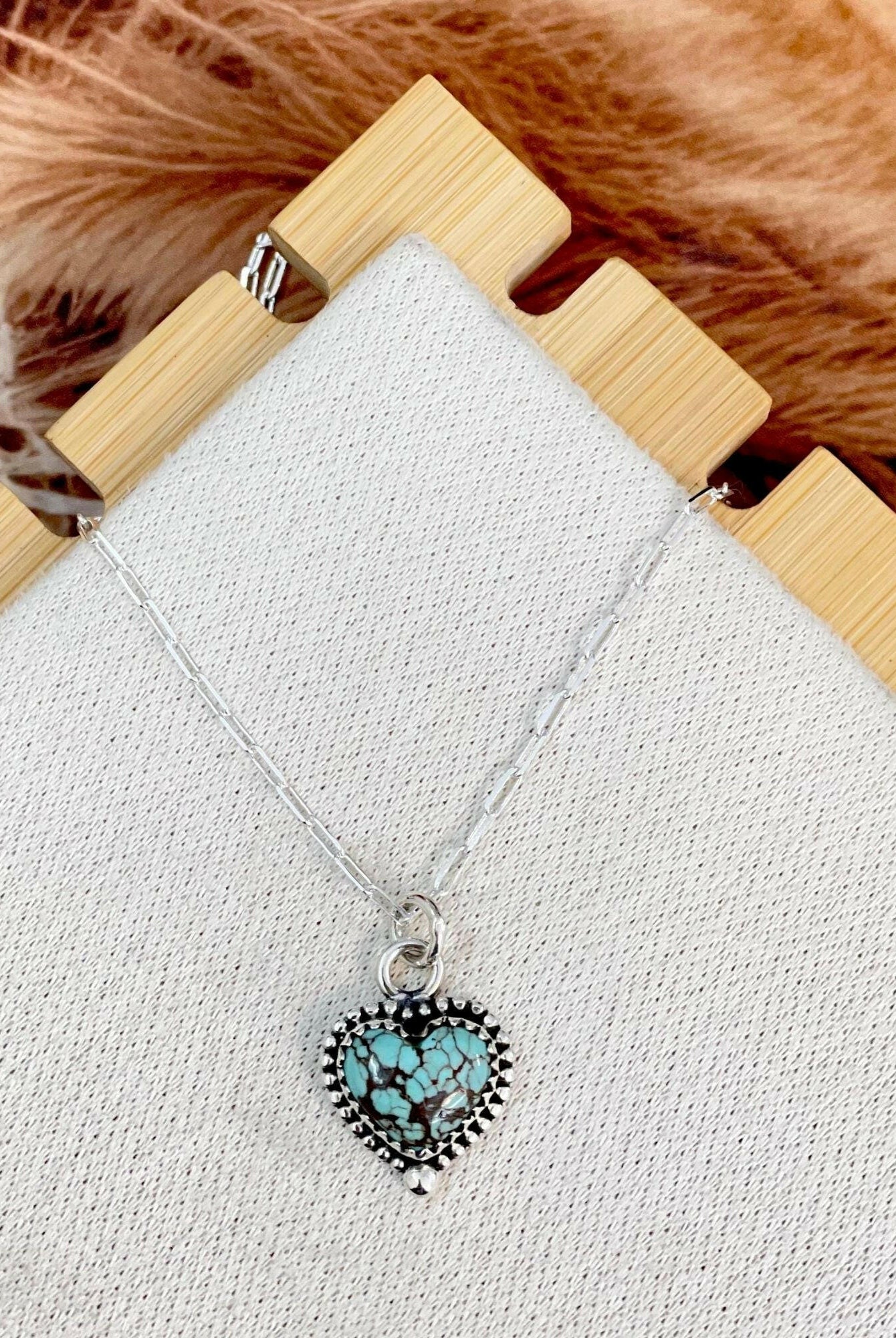 Little Heart Stone Necklace-Necklaces-Krush Kandy, Women's Online Fashion Boutique Located in Phoenix, Arizona (Scottsdale Area)