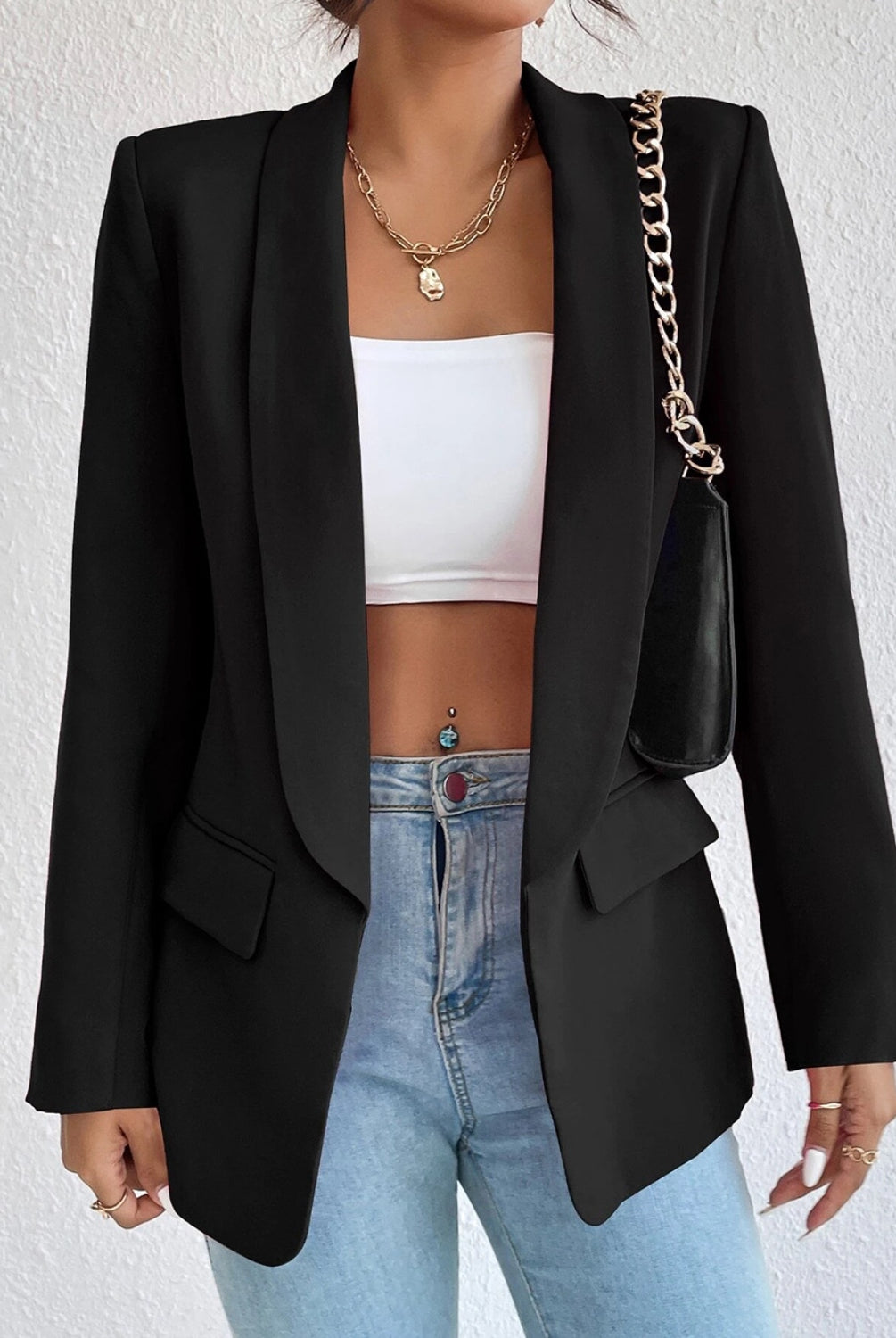 After Hours Long Sleeve Blazer-Blazers-Krush Kandy, Women's Online Fashion Boutique Located in Phoenix, Arizona (Scottsdale Area)