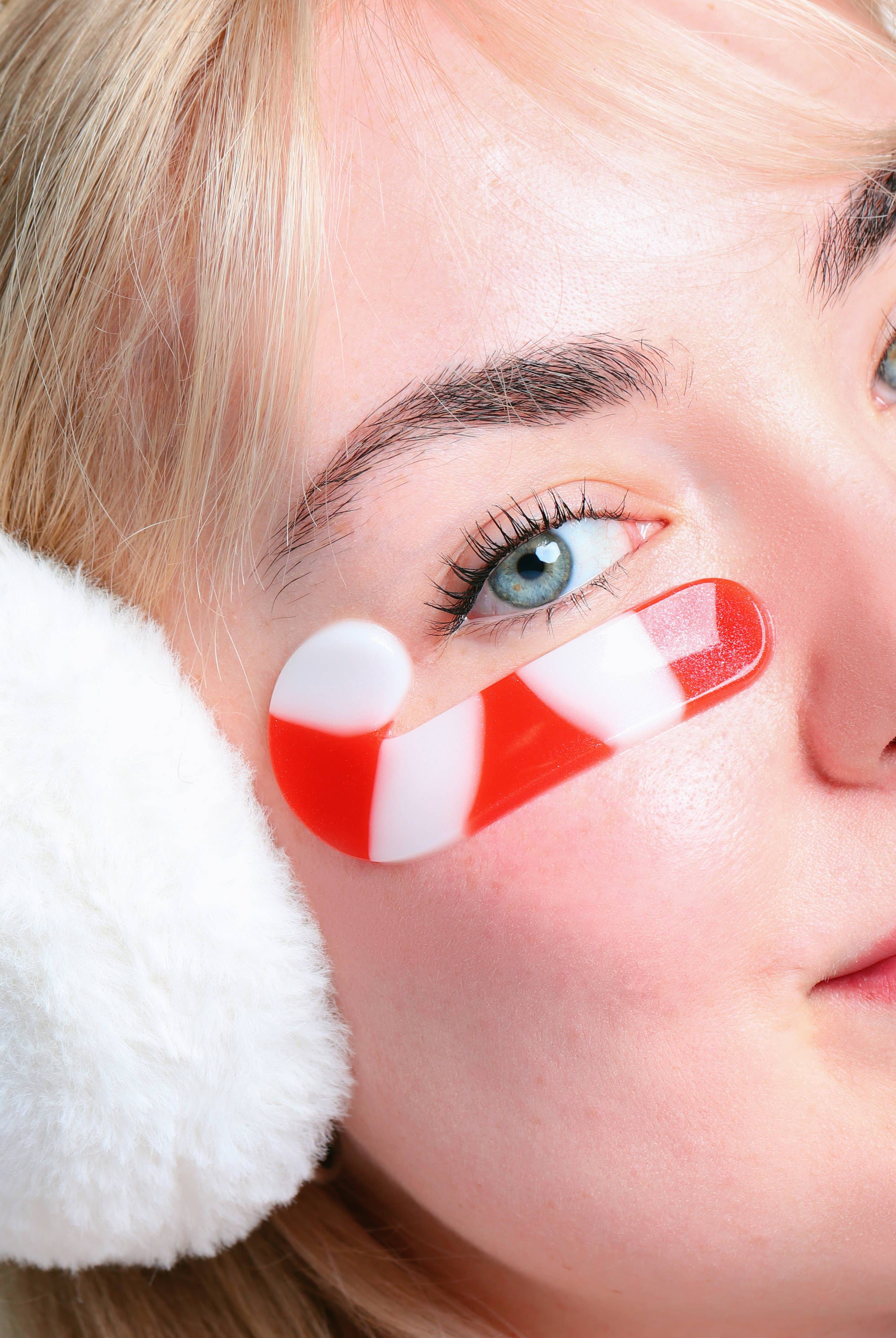 Christmas Holiday Candy Cane Cutie Depuffing Undereye Masks-Accessories-Krush Kandy, Women's Online Fashion Boutique Located in Phoenix, Arizona (Scottsdale Area)