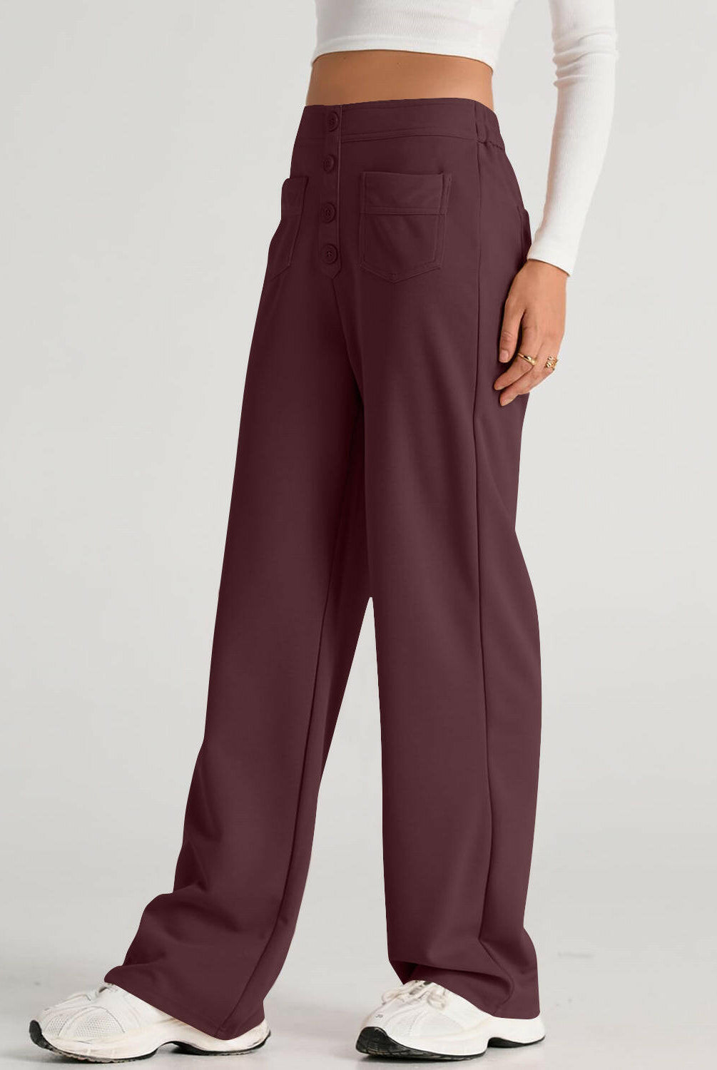 High Waist Wide Leg Pants-Pants-Krush Kandy, Women's Online Fashion Boutique Located in Phoenix, Arizona (Scottsdale Area)