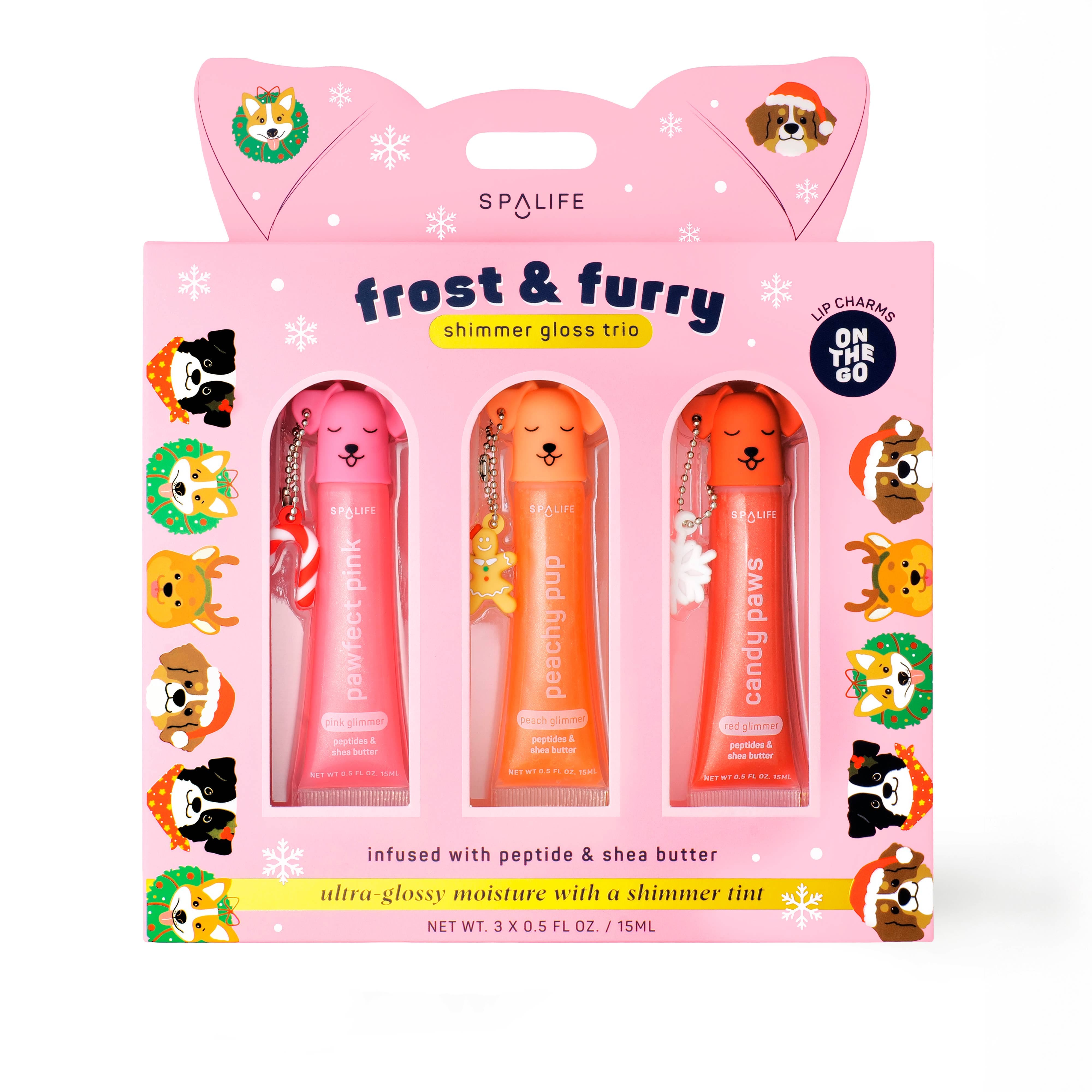 Christmas Holiday Frost & Furry Shimmer Gloss Trio-Accessories-Krush Kandy, Women's Online Fashion Boutique Located in Phoenix, Arizona (Scottsdale Area)