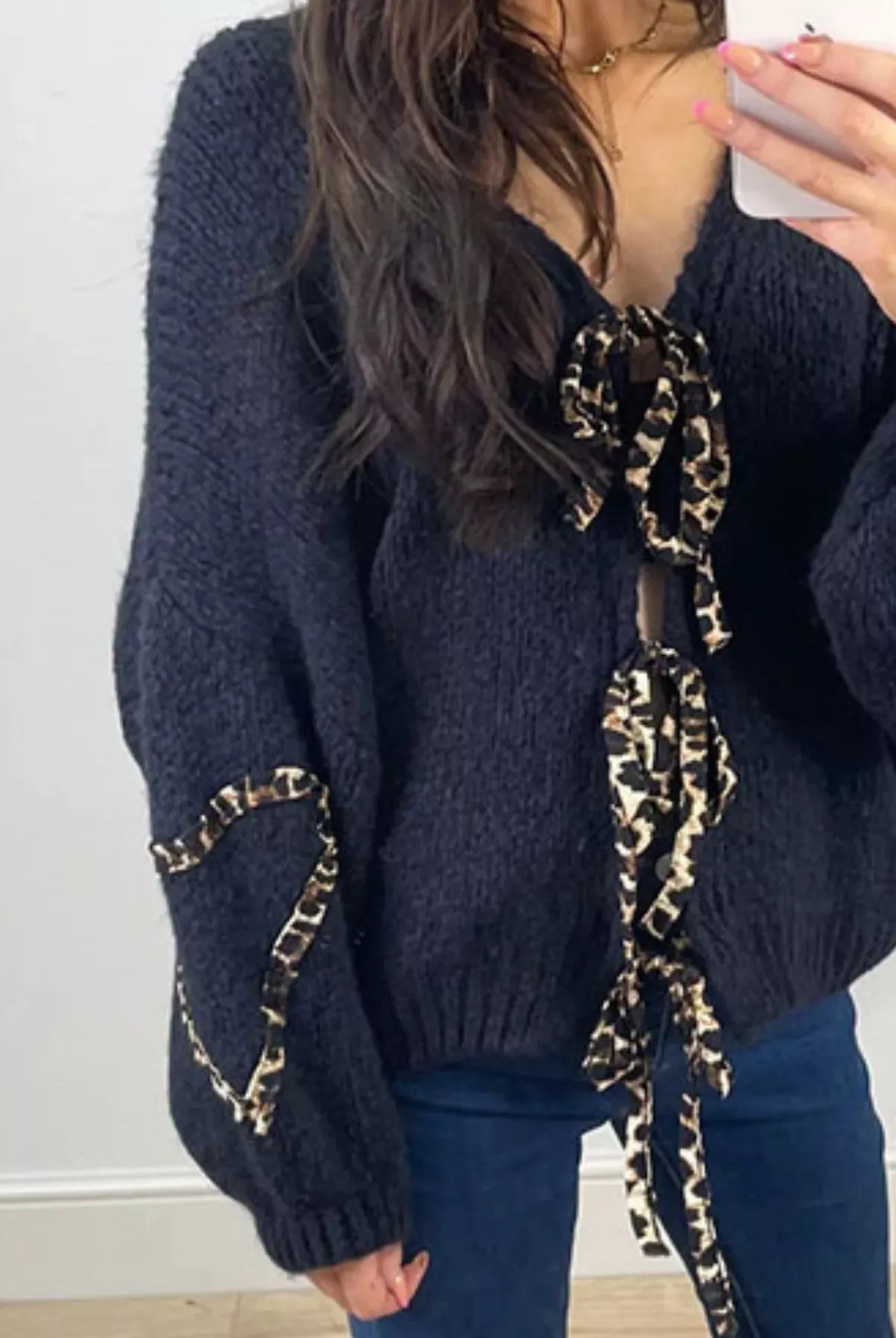 Tie Front Long Sleeve Sweater-Krush Kandy, Women's Online Fashion Boutique Located in Phoenix, Arizona (Scottsdale Area)