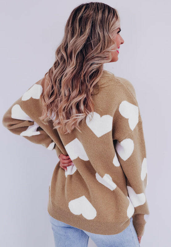 Warmhearted Knit Heart Sweater-Krush Kandy, Women's Online Fashion Boutique Located in Phoenix, Arizona (Scottsdale Area)
