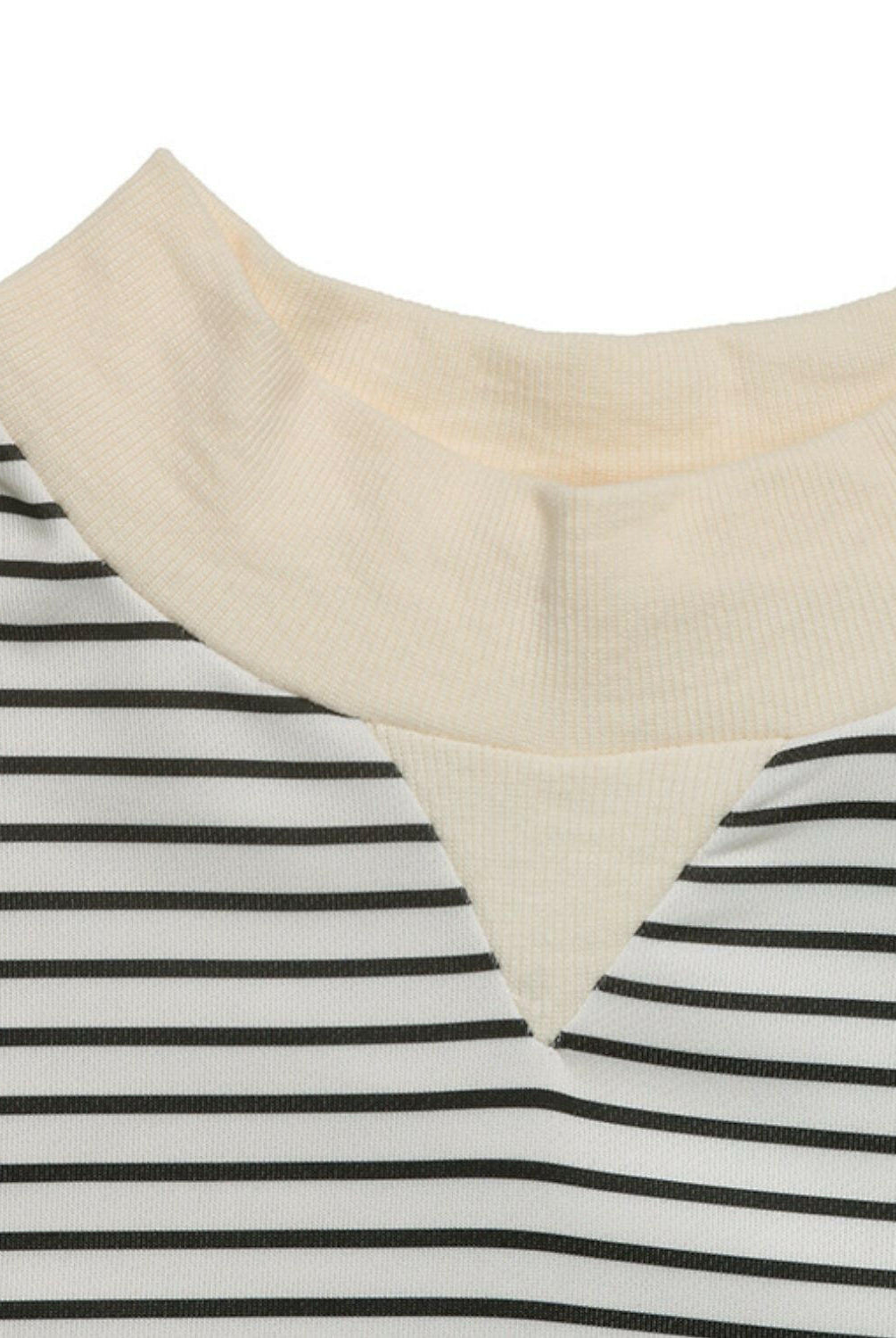 Perfee Faux Layered Striped Long Sleeve Sweatshirt-Long Sleeve Tops-Krush Kandy, Women's Online Fashion Boutique Located in Phoenix, Arizona (Scottsdale Area)