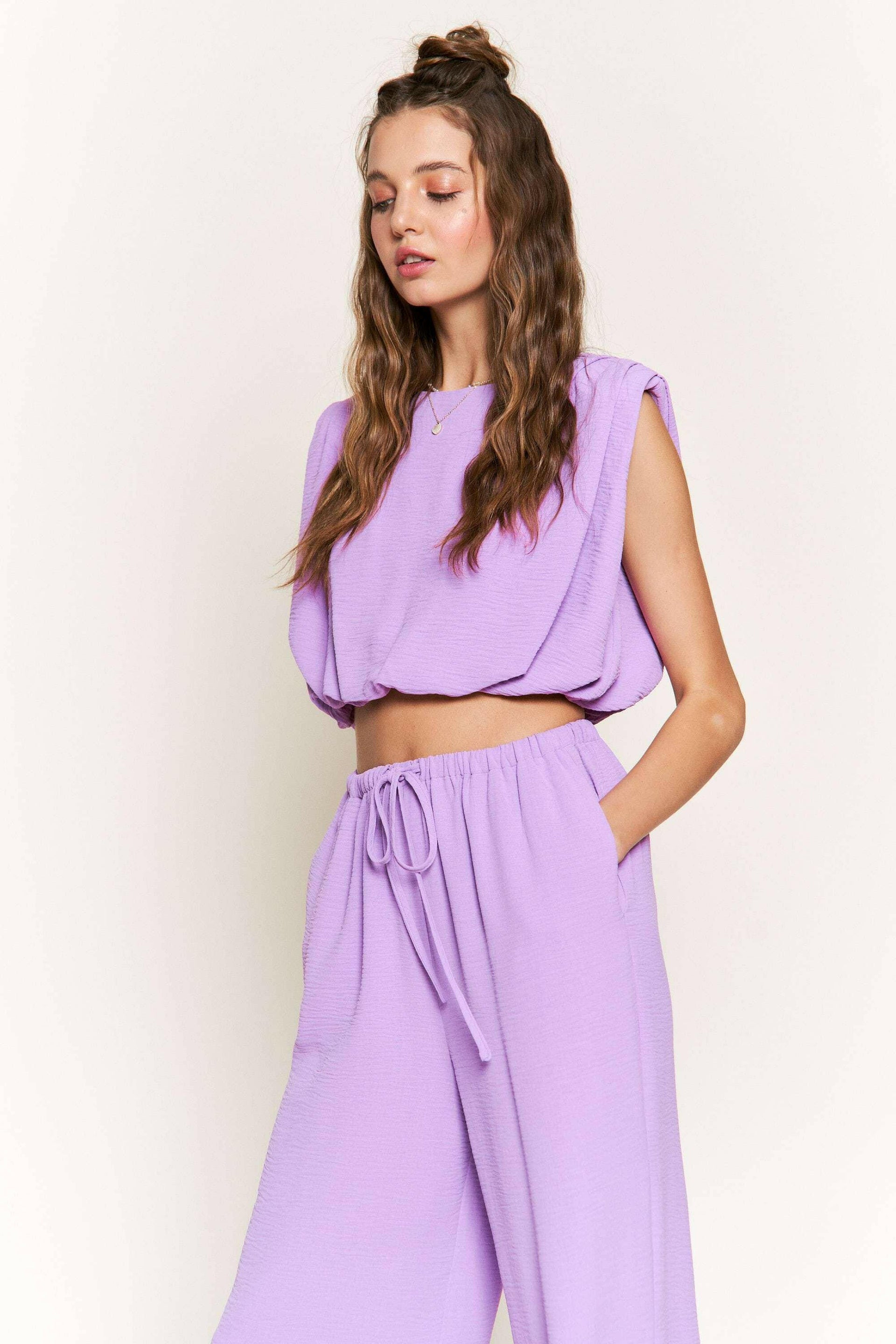 Lilac Luxe Crop Top-Tops-Krush Kandy, Women's Online Fashion Boutique Located in Phoenix, Arizona (Scottsdale Area)