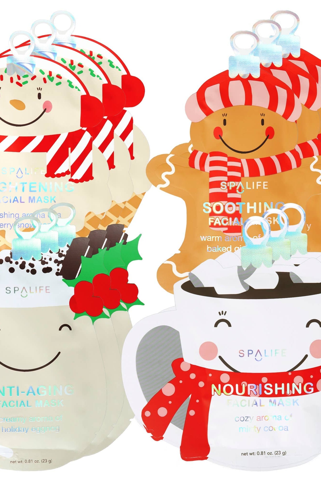 Christmas Holiday Treats Assorted Skincare Masks-Health & Beauty-Krush Kandy, Women's Online Fashion Boutique Located in Phoenix, Arizona (Scottsdale Area)