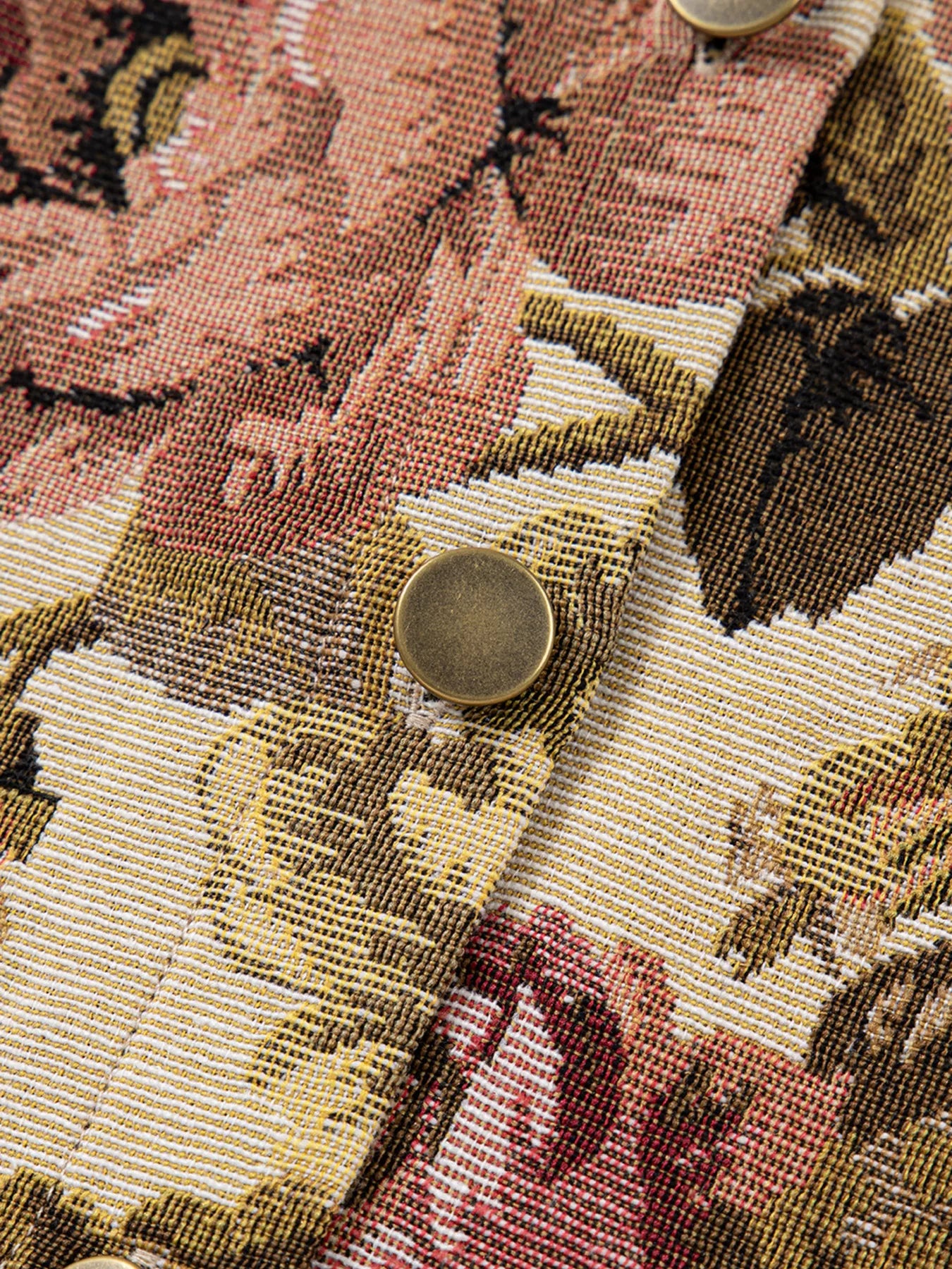 Floral Waffle Knit Patchwork Chest Pockets Buttoned Jacket-Jacket-Krush Kandy, Women's Online Fashion Boutique Located in Phoenix, Arizona (Scottsdale Area)