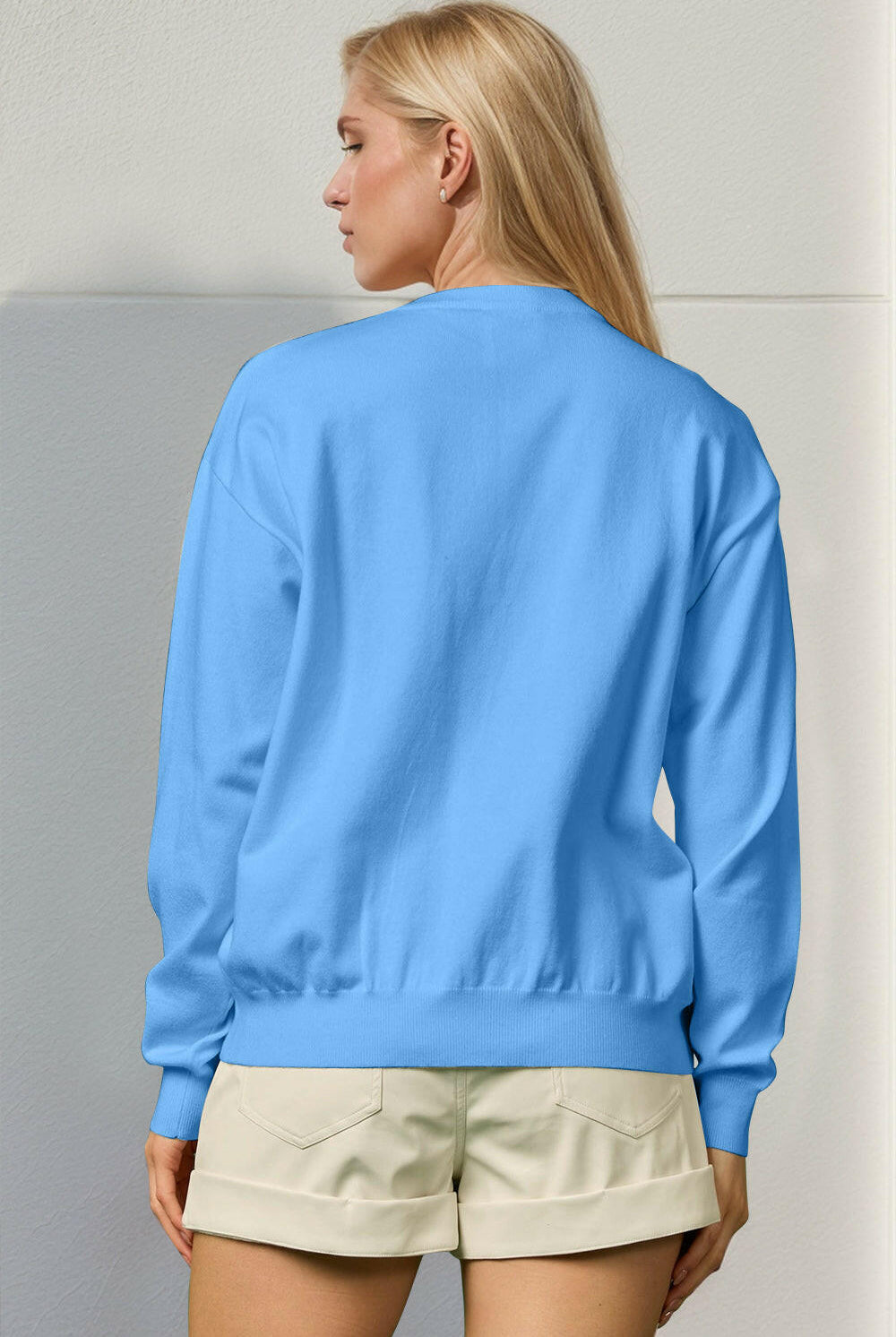 Double Take Full Size Sequin Nutcracker Long Sleeve Sweater-Sweaters-Krush Kandy, Women's Online Fashion Boutique Located in Phoenix, Arizona (Scottsdale Area)