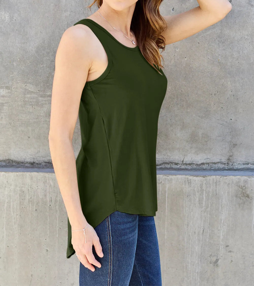 Basic Bae Full Size Round Neck Curved Hem Tank-Tops-Krush Kandy, Women's Online Fashion Boutique Located in Phoenix, Arizona (Scottsdale Area)