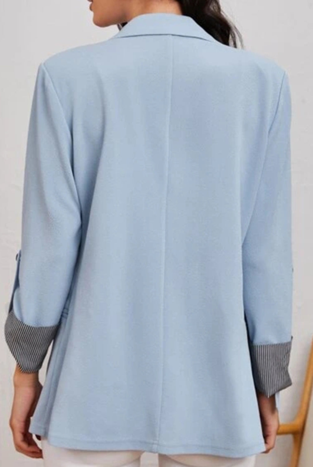 Lapel Collar Roll-Tab Sleeve Blazer-Krush Kandy, Women's Online Fashion Boutique Located in Phoenix, Arizona (Scottsdale Area)