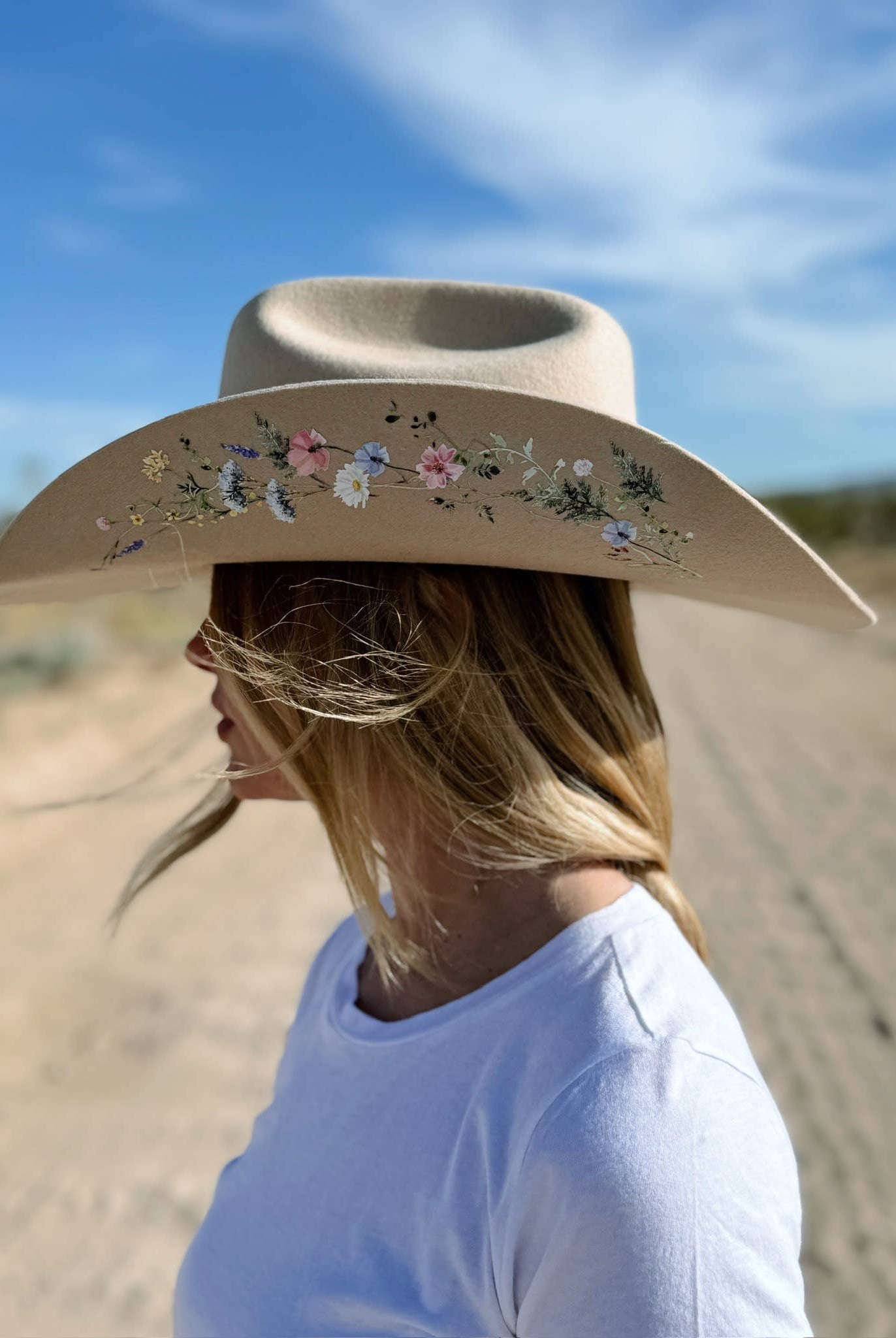 The Katie Lou Cowboy Hat - Made to Order-Hats-Krush Kandy, Women's Online Fashion Boutique Located in Phoenix, Arizona (Scottsdale Area)