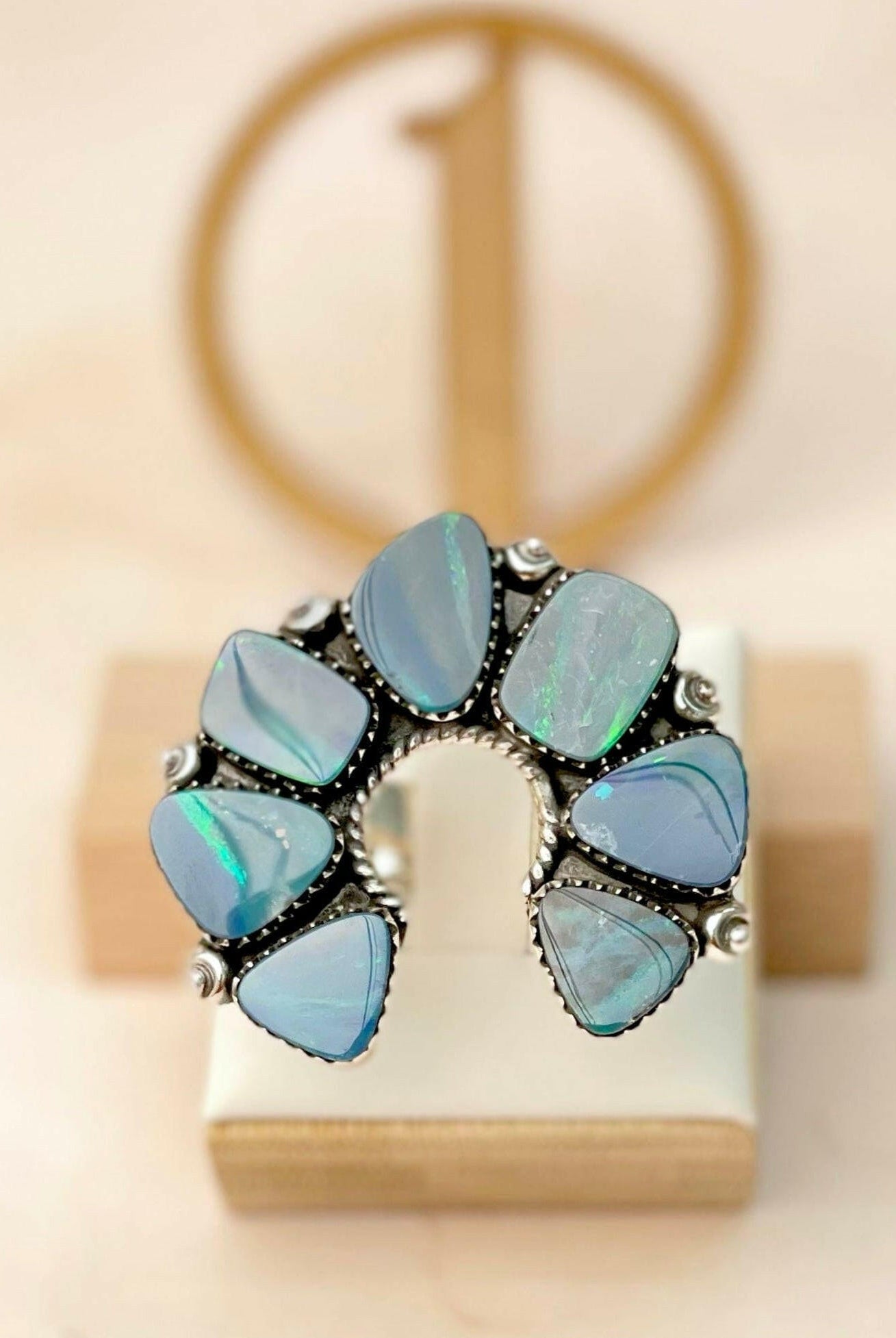 Australian Opal Horseshoe Rings-Rings-Krush Kandy, Women's Online Fashion Boutique Located in Phoenix, Arizona (Scottsdale Area)
