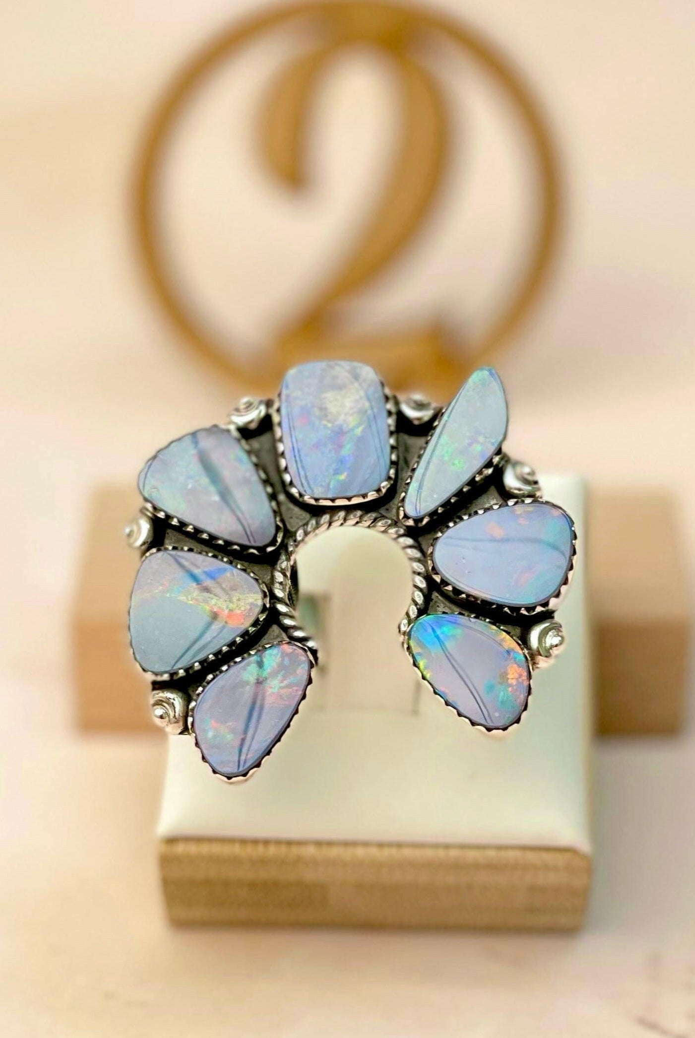 Australian Opal Horseshoe Rings-Rings-Krush Kandy, Women's Online Fashion Boutique Located in Phoenix, Arizona (Scottsdale Area)