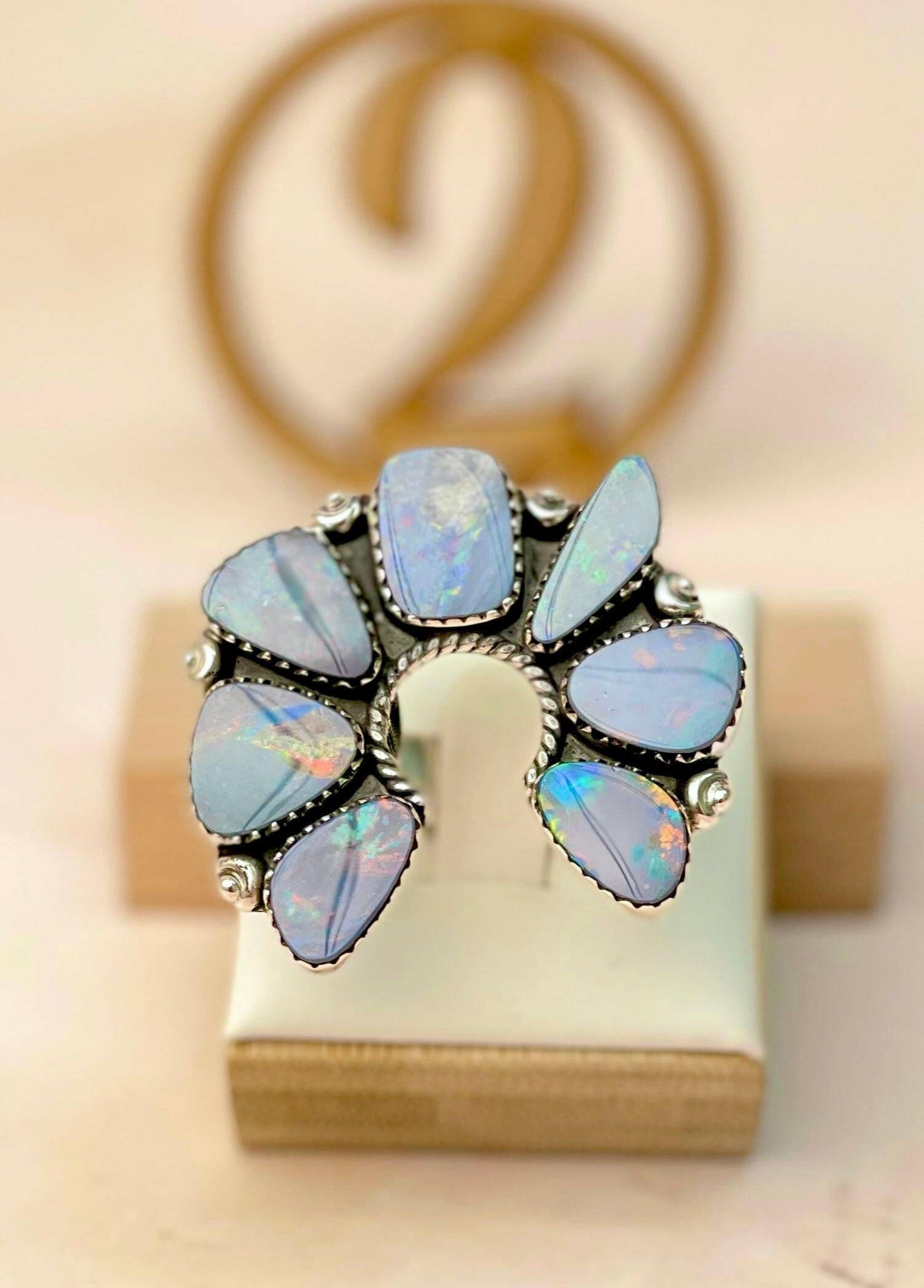 Australian Opal Horseshoe Rings-Rings-Krush Kandy, Women's Online Fashion Boutique Located in Phoenix, Arizona (Scottsdale Area)