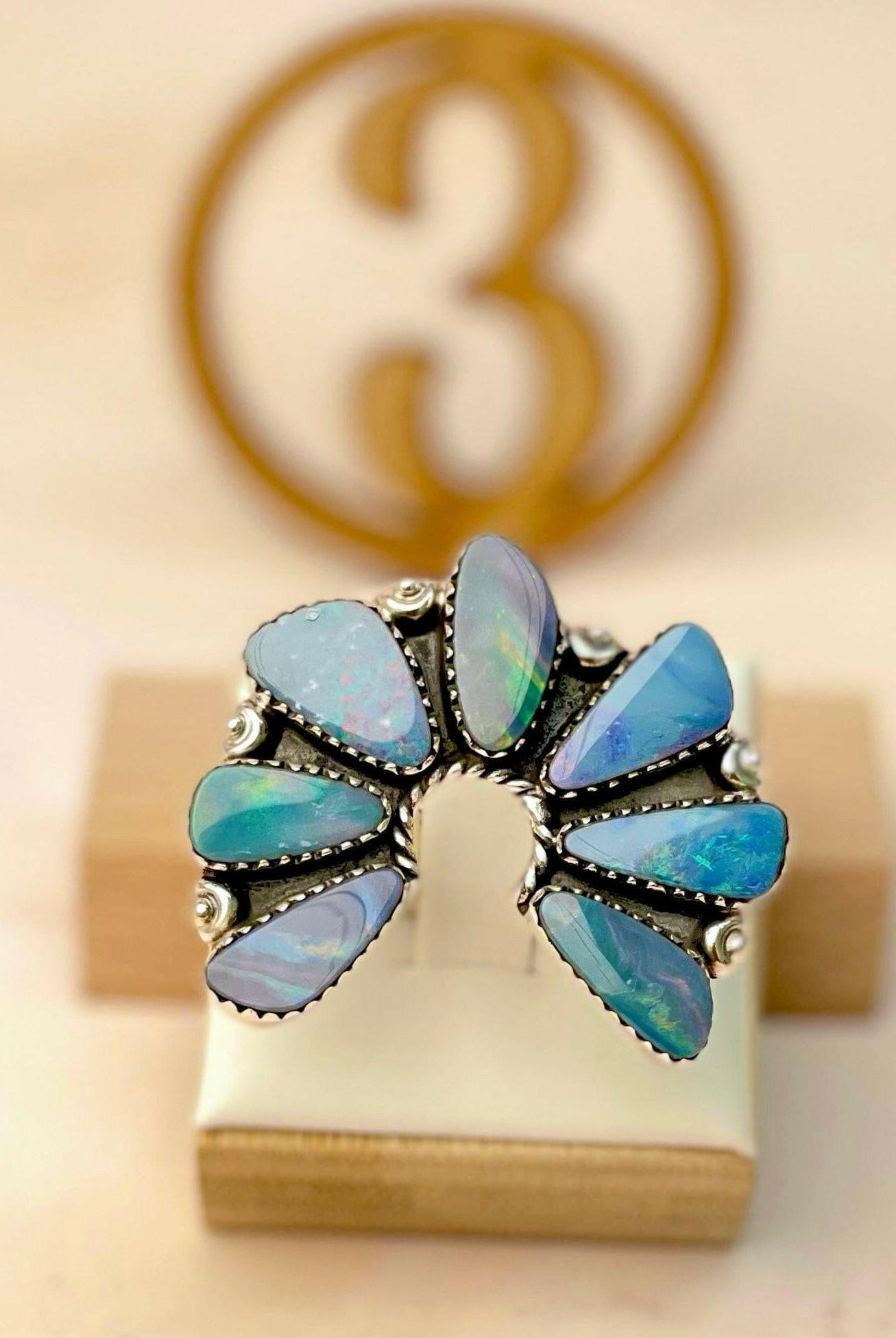 Australian Opal Horseshoe Rings-Rings-Krush Kandy, Women's Online Fashion Boutique Located in Phoenix, Arizona (Scottsdale Area)