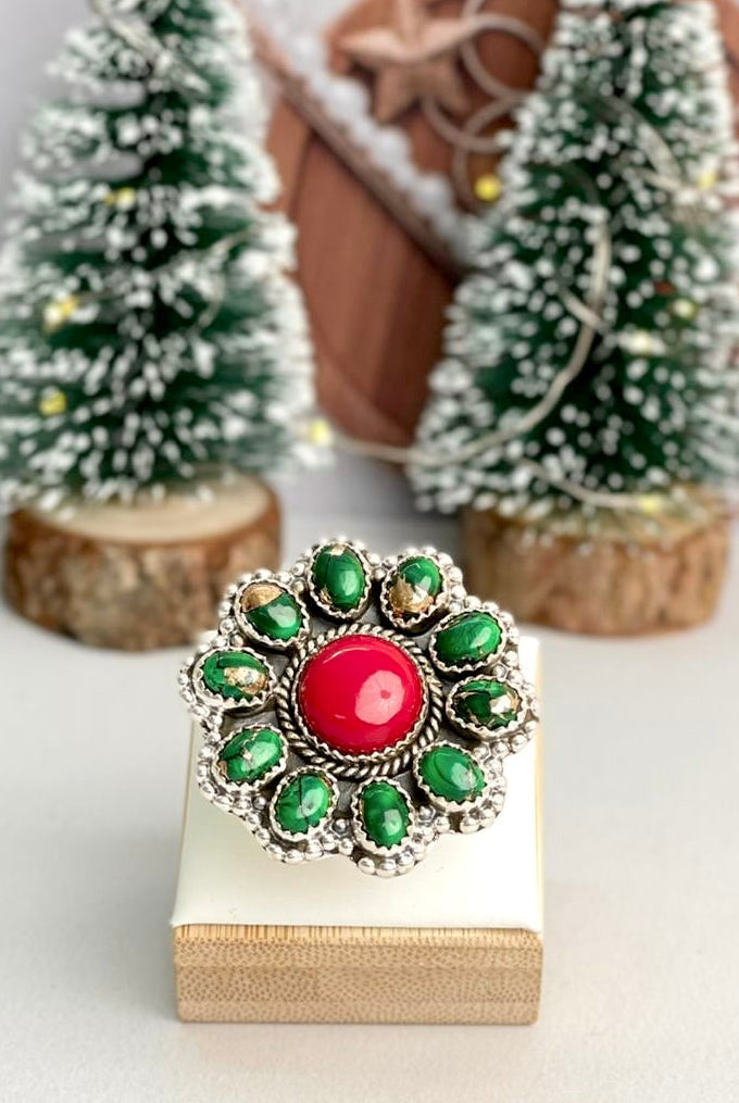 Holiday Rosarita Cluster Ring-Rings-Krush Kandy, Women's Online Fashion Boutique Located in Phoenix, Arizona (Scottsdale Area)