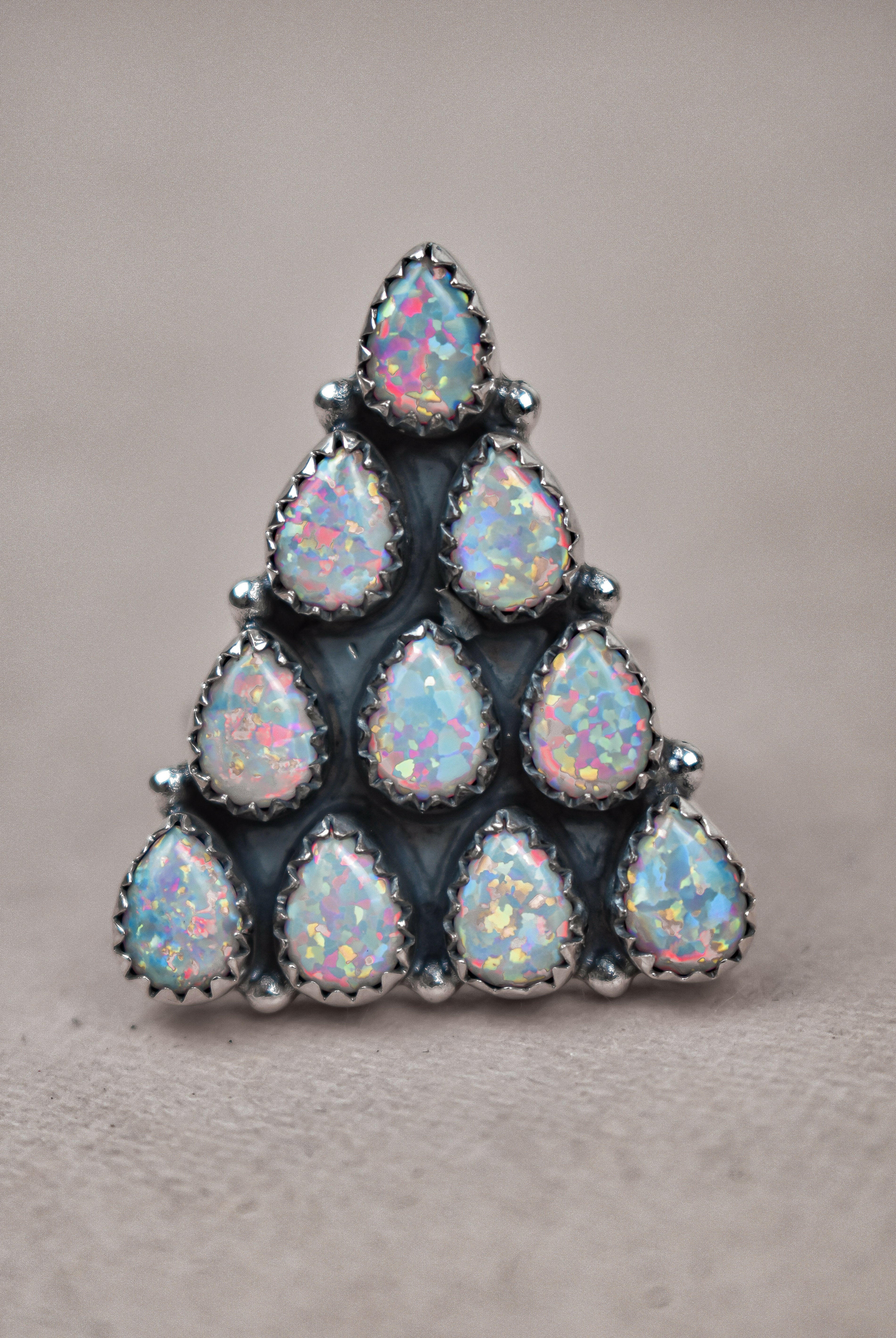 Pyramid Prism Gemstone Ring-Cluster Rings-Krush Kandy, Women's Online Fashion Boutique Located in Phoenix, Arizona (Scottsdale Area)