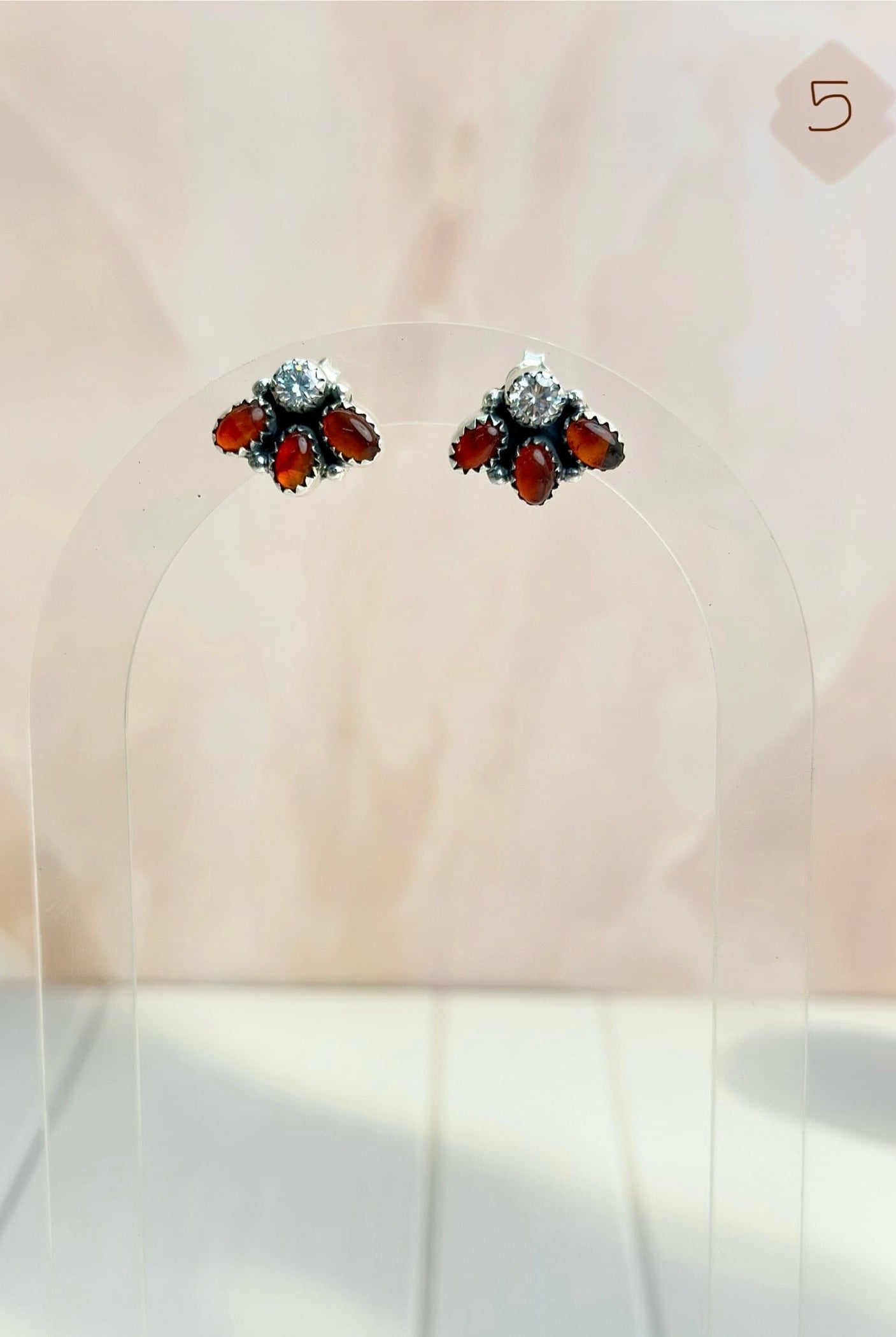 Amber, Turquoise & Crystal Boho Earrings-Earrings-Krush Kandy, Women's Online Fashion Boutique Located in Phoenix, Arizona (Scottsdale Area)