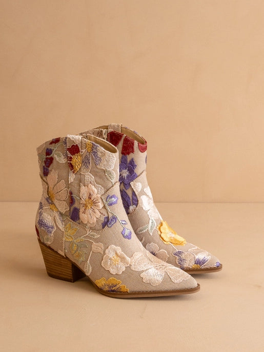 The Wanda Floral Applique Western Boot-Boots-Krush Kandy, Women's Online Fashion Boutique Located in Phoenix, Arizona (Scottsdale Area)