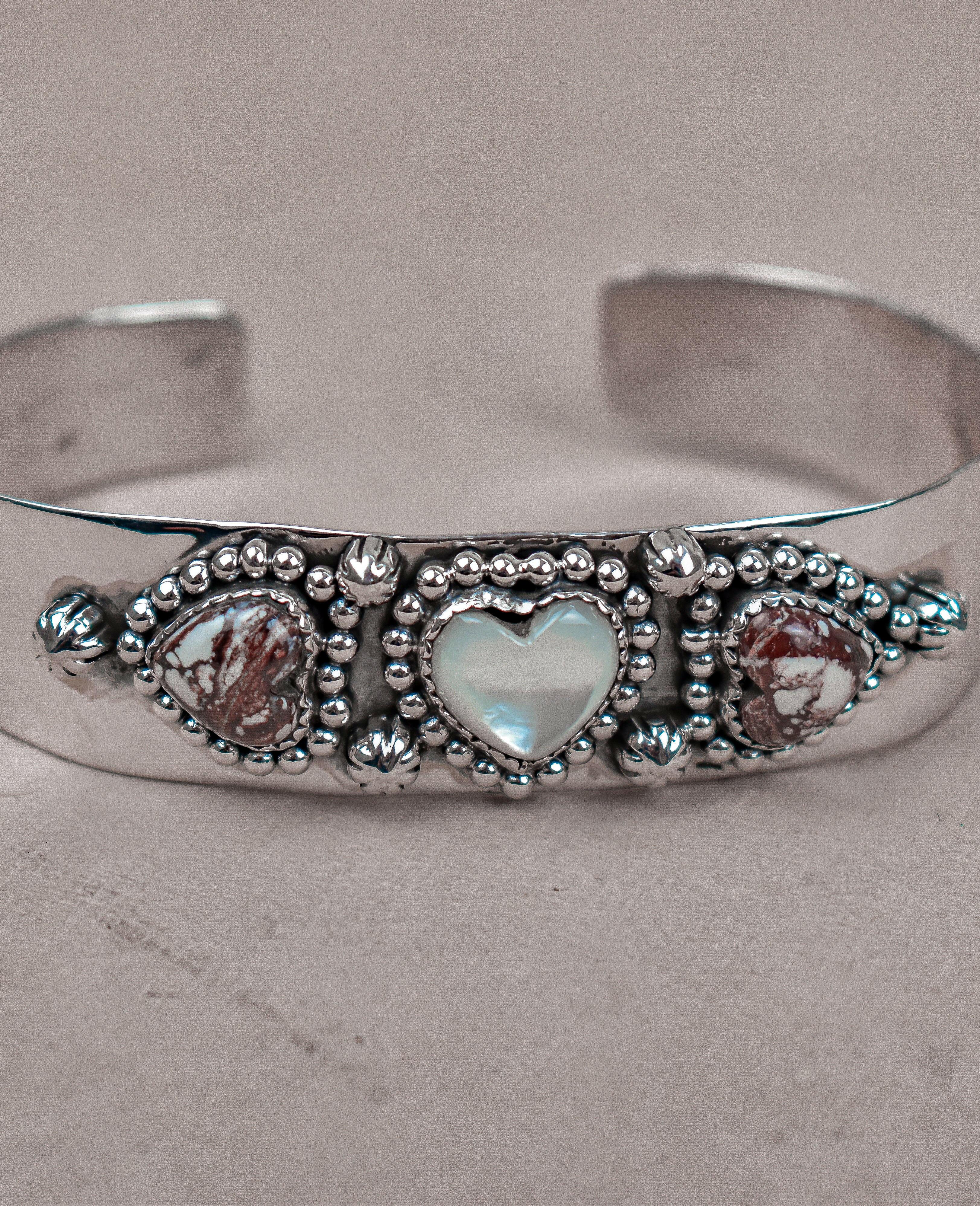 Heartfelt Trio Cuff Bracelet-Cuffs-Krush Kandy, Women's Online Fashion Boutique Located in Phoenix, Arizona (Scottsdale Area)