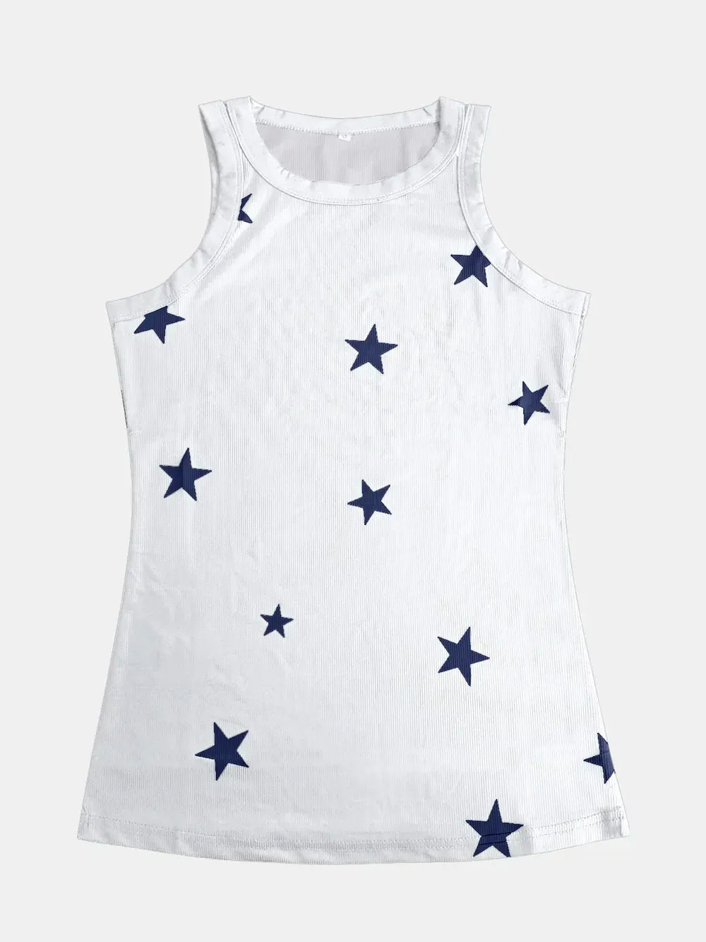 Full Size Star Round Neck Tank-Tops-Krush Kandy, Women's Online Fashion Boutique Located in Phoenix, Arizona (Scottsdale Area)